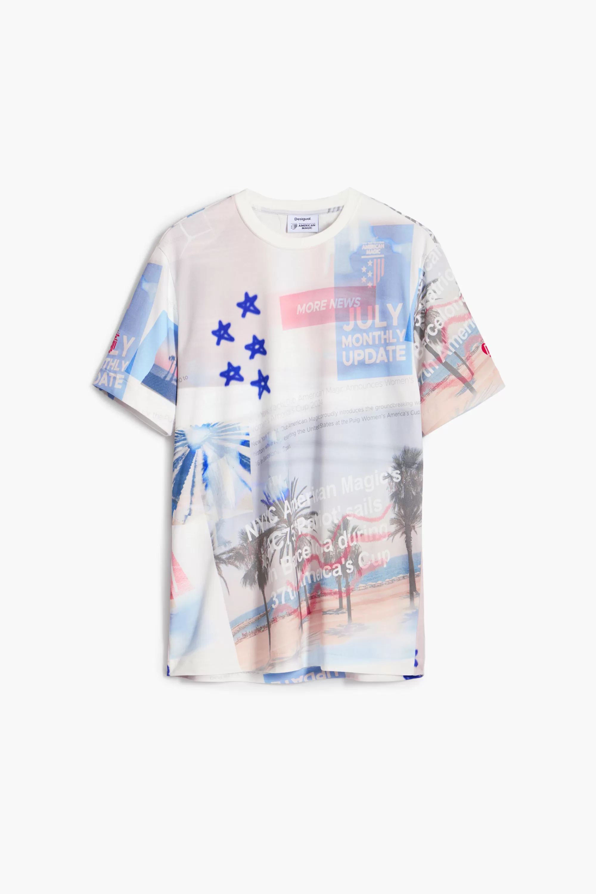 Desigual T-shirts>American Magic printed T-shirt