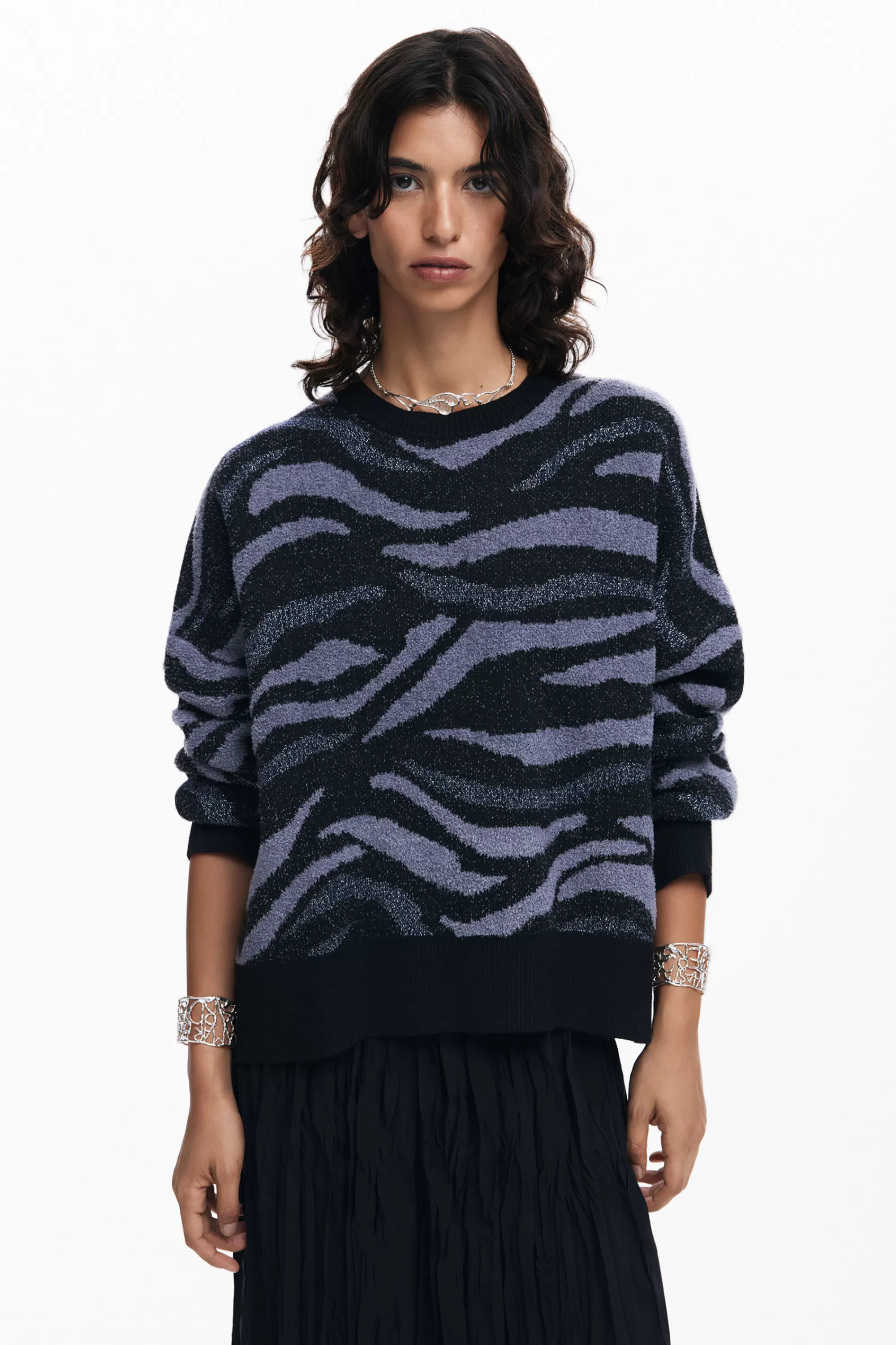 Desigual Knitwear | Sweaters>Animal print sweater