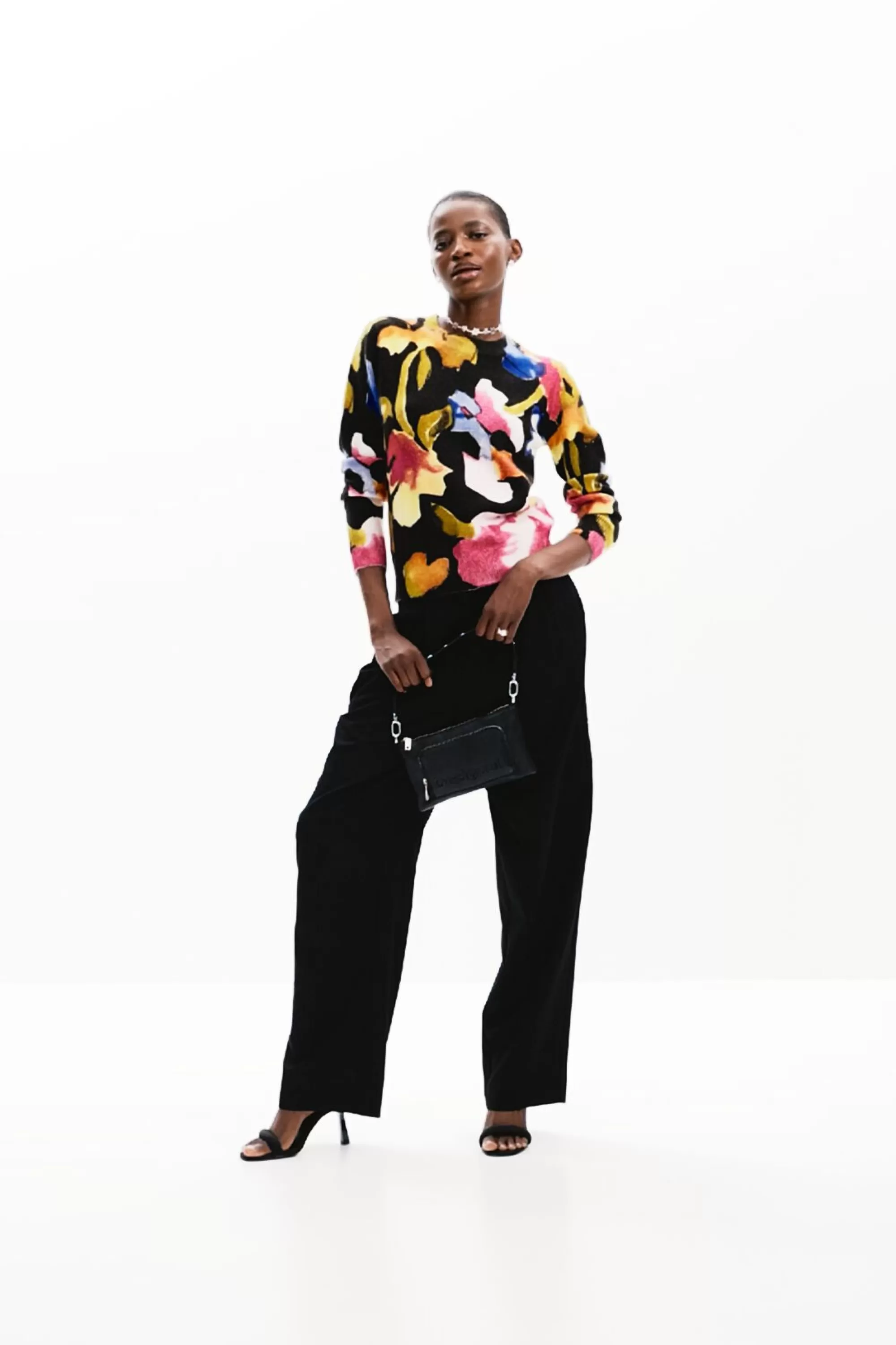 Desigual Knitwear | Sweaters>Arty flower sweater