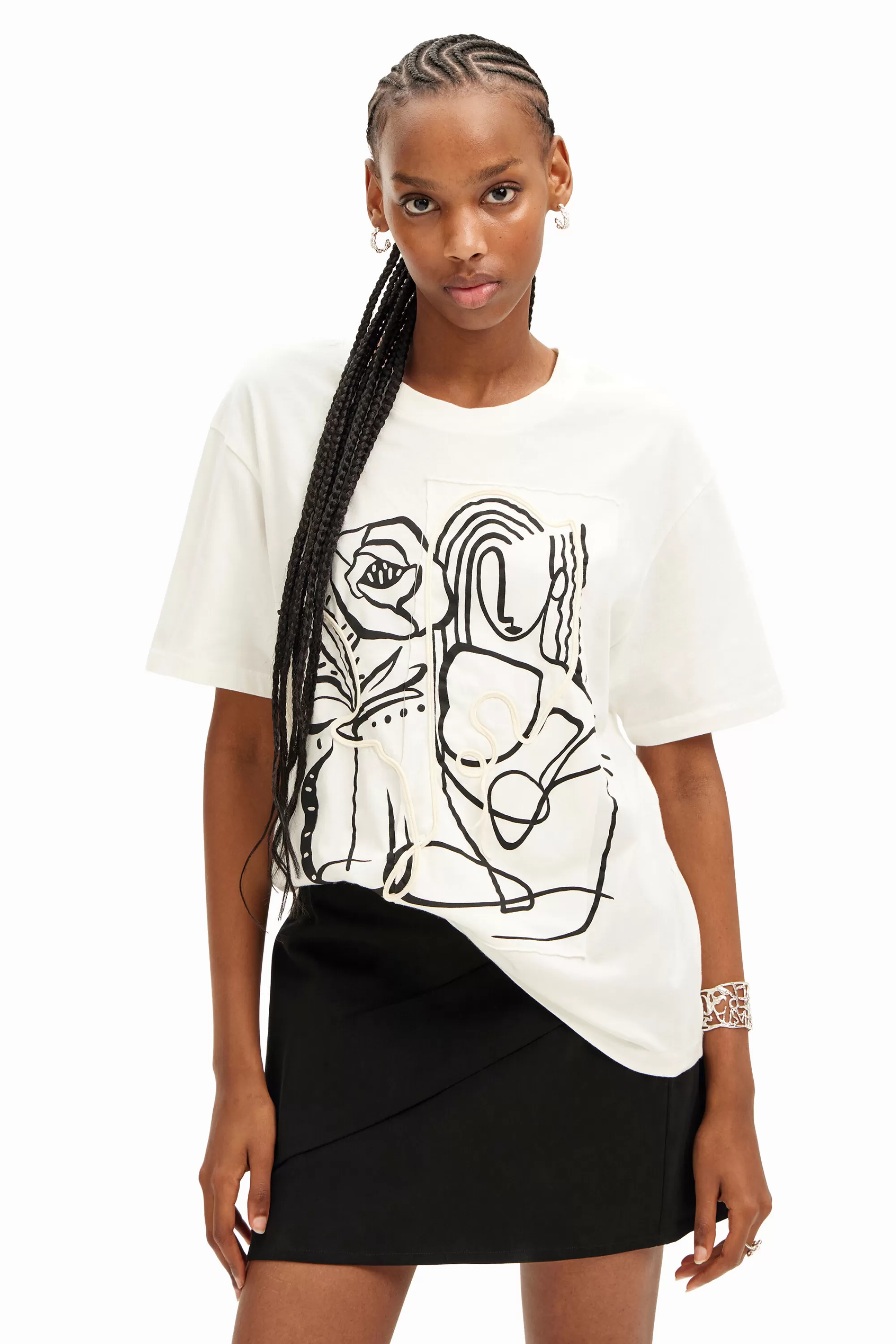 Desigual Shirts And Blouses | T-shirts>Arty illustration T-shirt