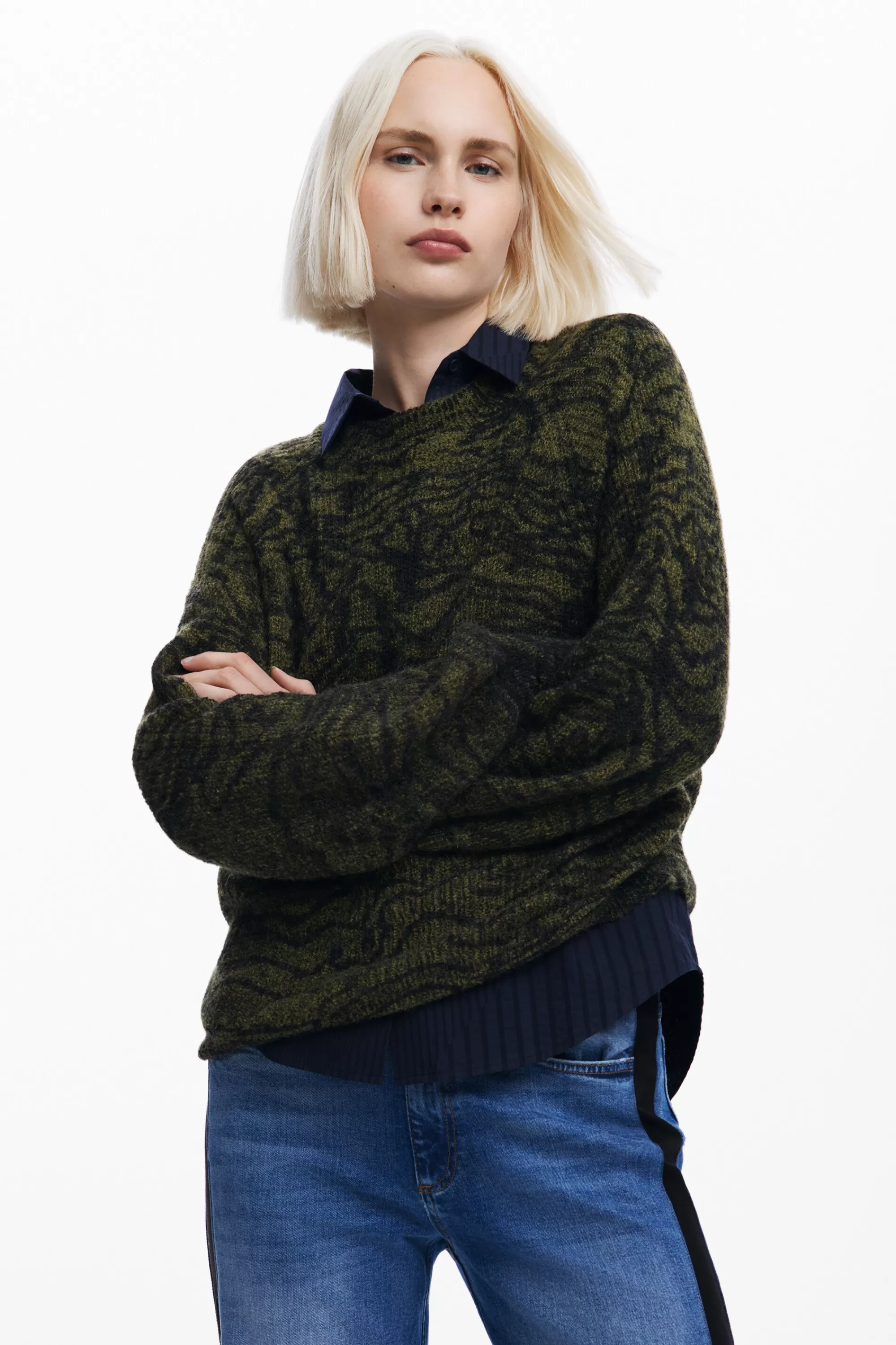 Desigual Knitwear | Sweaters>Arty print sweater