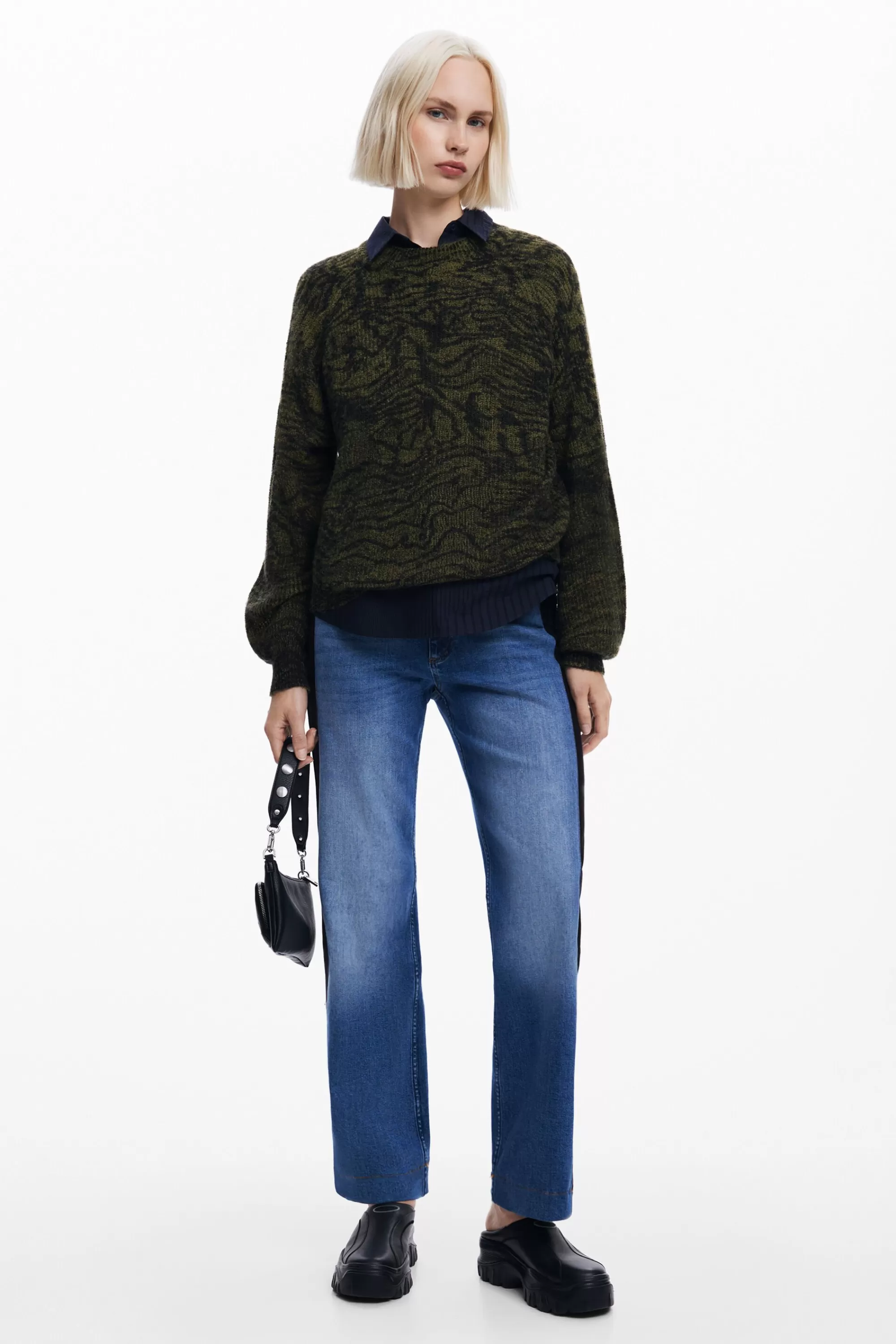 Desigual Knitwear | Sweaters>Arty print sweater