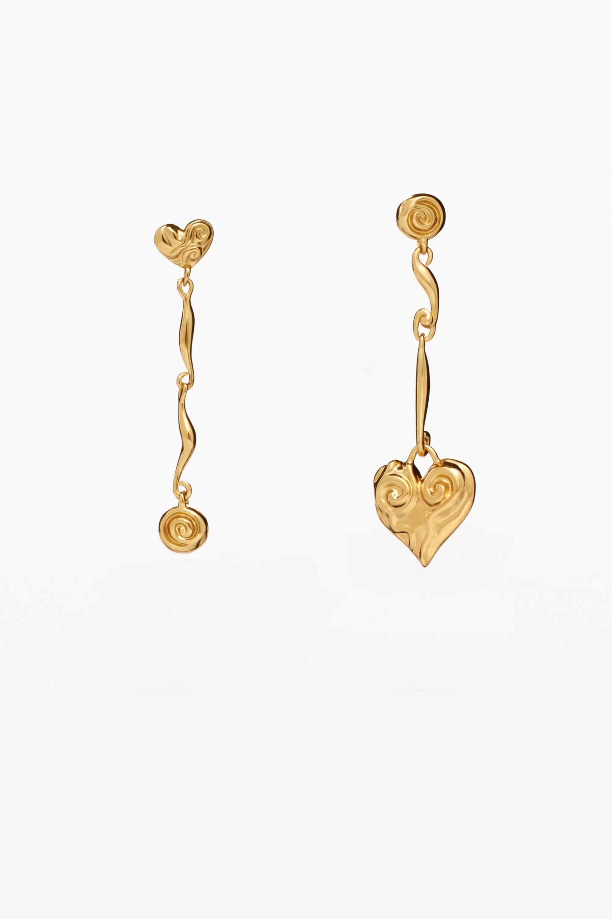 Desigual Jewelry>Asymmetric gold-plated Zalio earrings