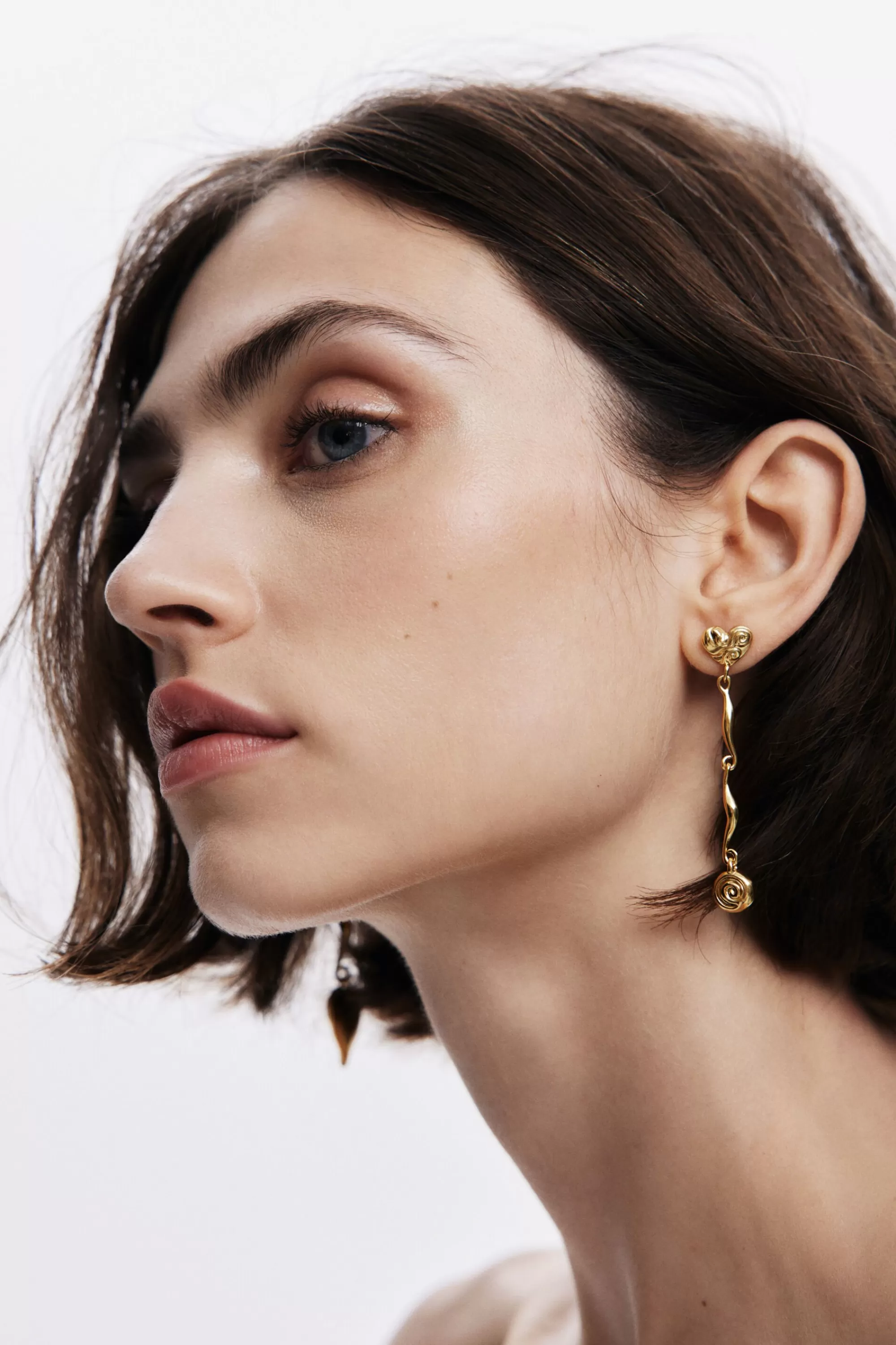 Desigual Jewelry>Asymmetric gold-plated Zalio earrings