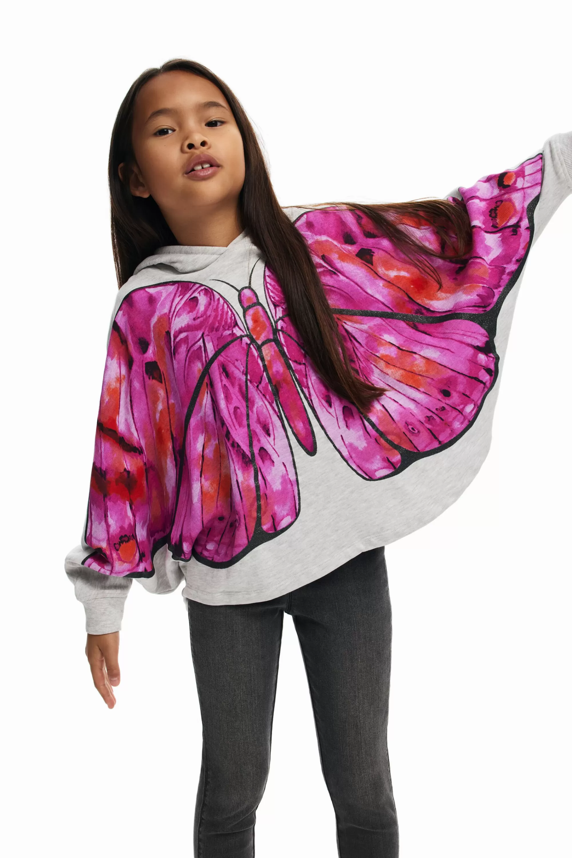 Desigual Jumpers And Sweatshirts>Butterfly cape sweatshirt