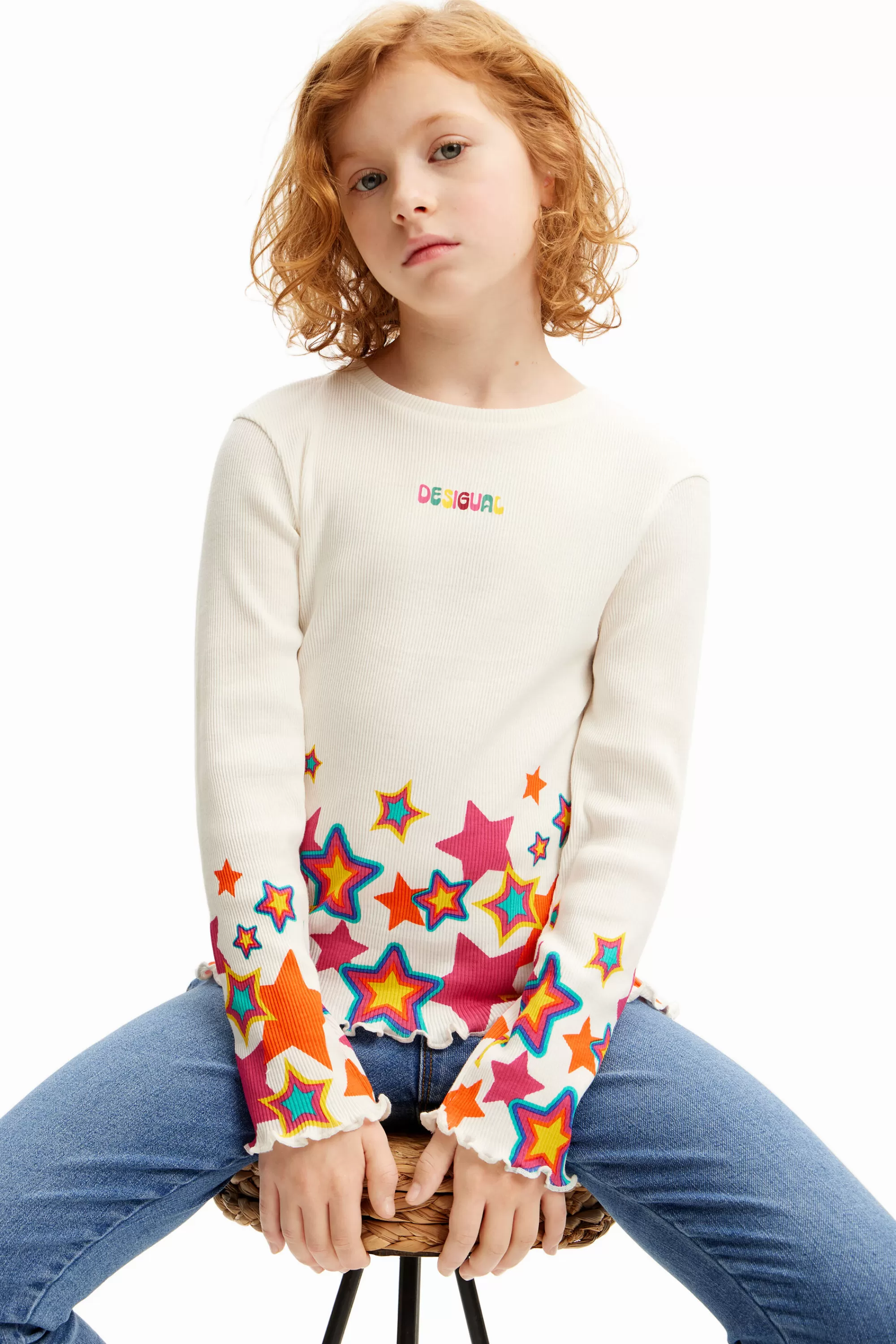 Desigual T-shirts And Shirts>Colorful star T-shirt