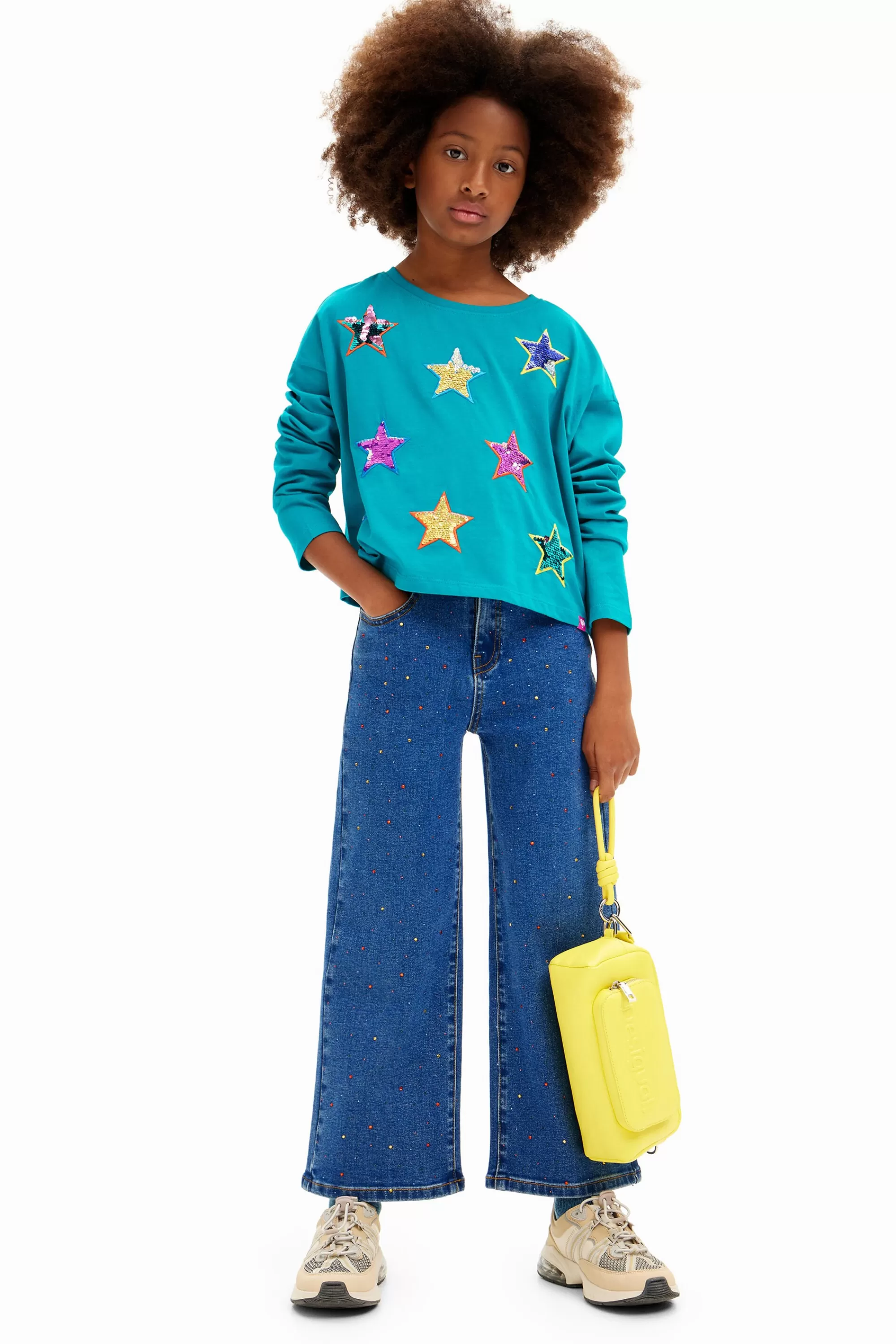 Desigual T-shirts And Shirts>Colorful stars T-shirt