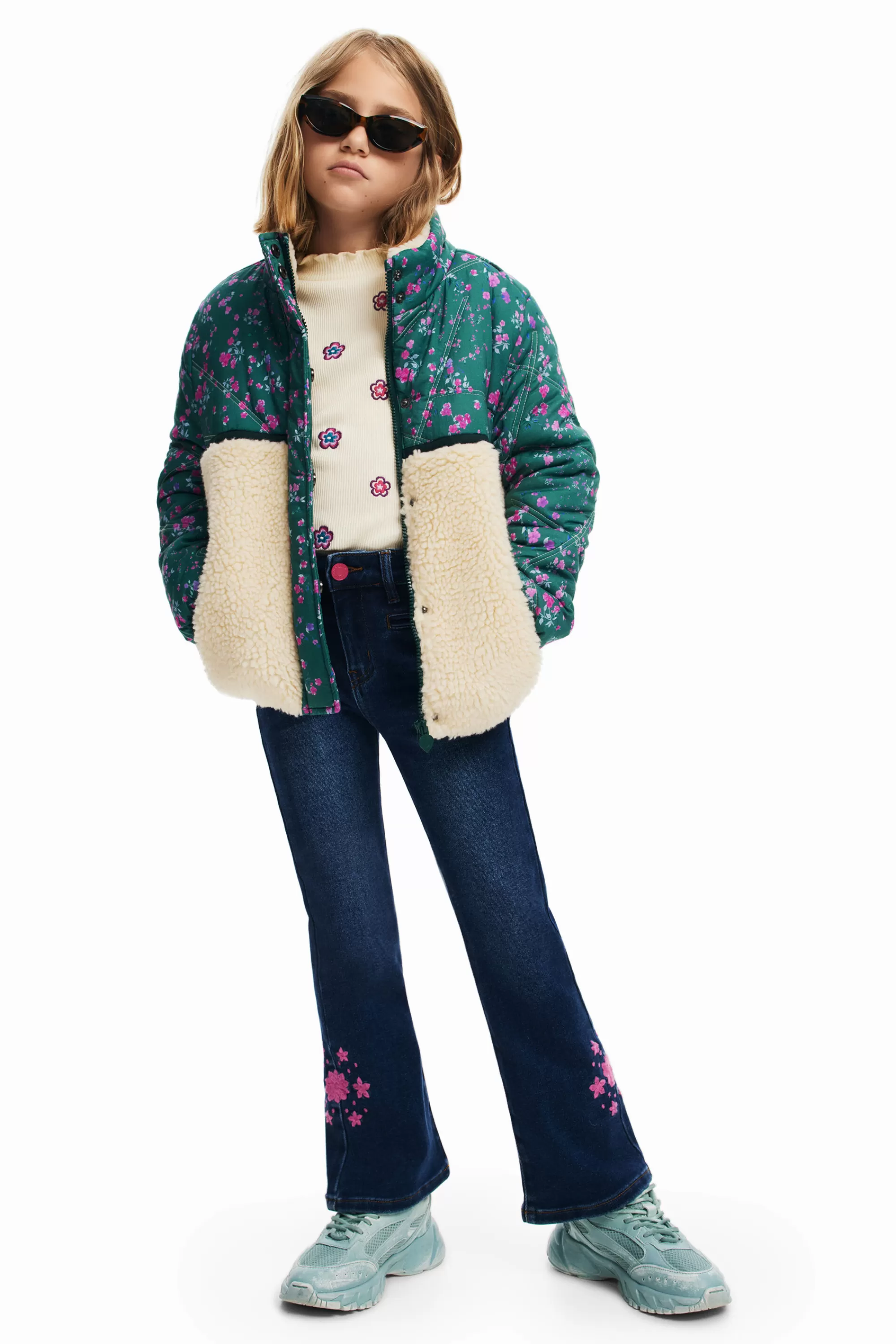 Desigual Coats And Jackets>Combined padded coat