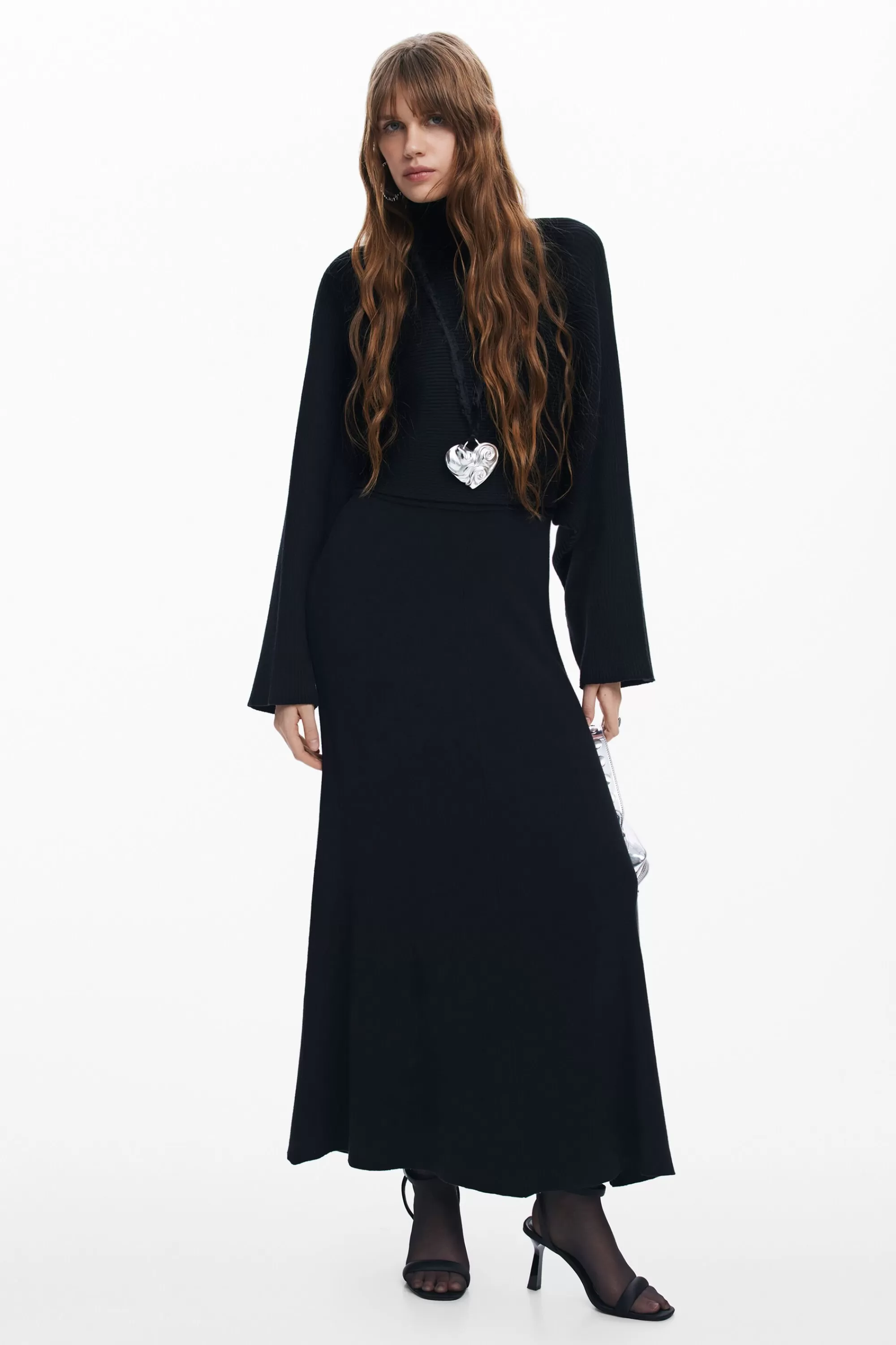 Desigual Knitwear | Dresses And Jumpsuits>Combined plain dress