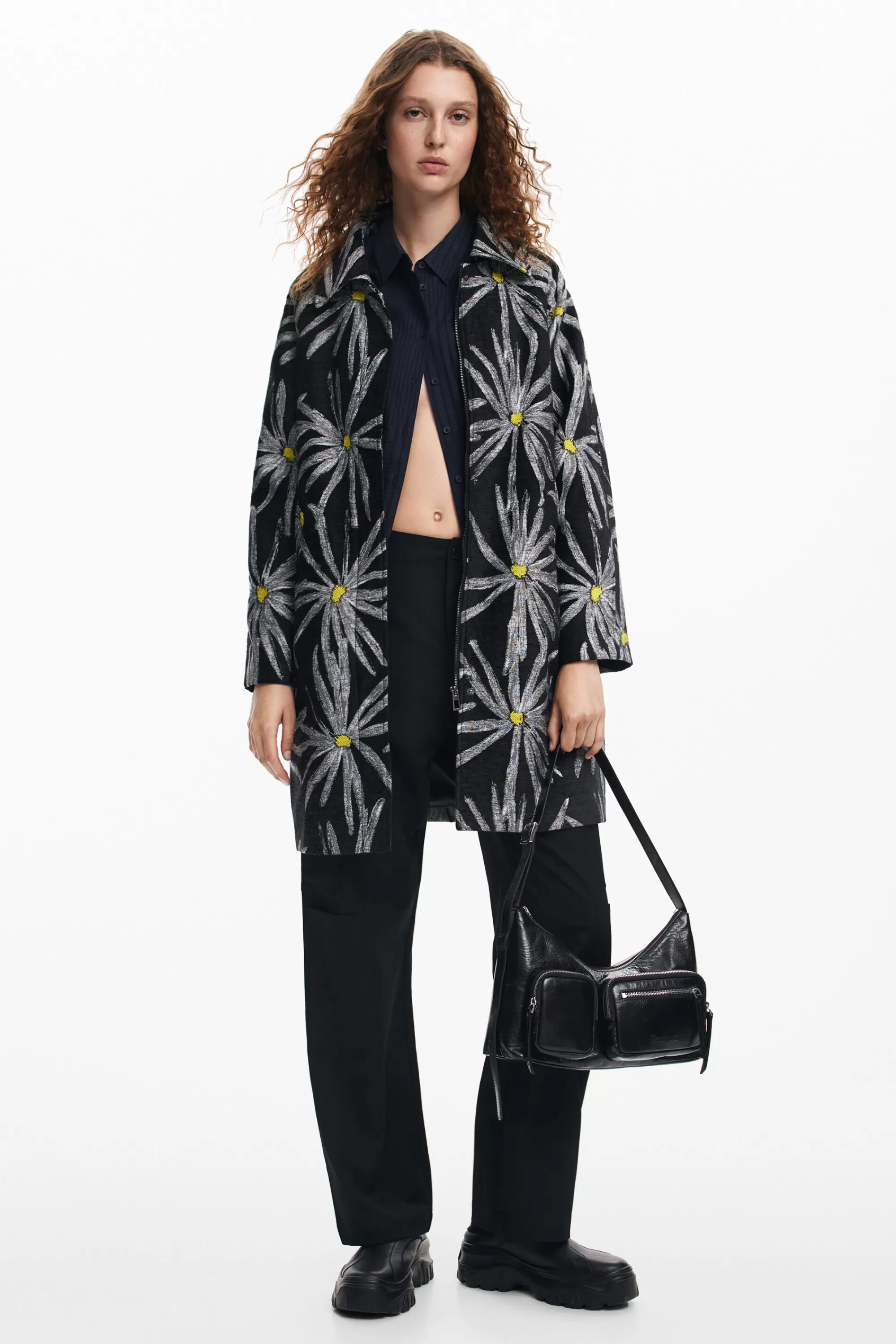 Desigual Coats And Jackets>Daisy print coat