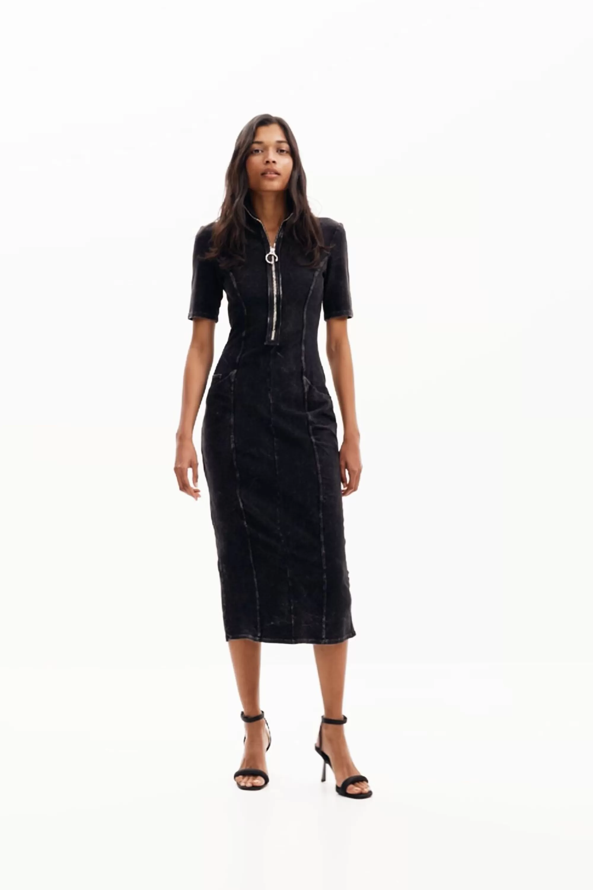 Desigual Dresses And Jumpsuits>Denim midi dress