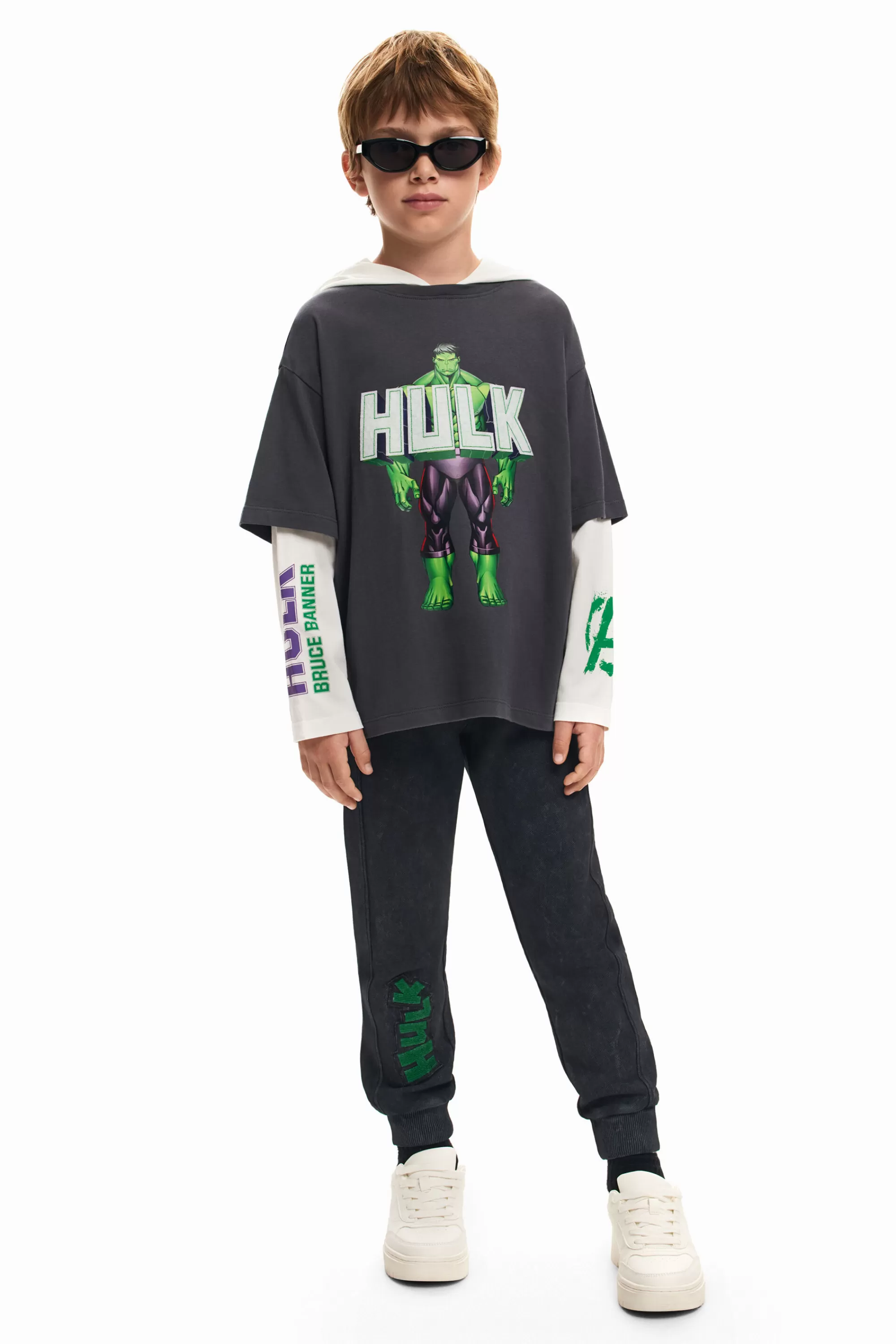 Desigual T-shirts And Shirts>Double Sleeve Hulk T-Shirt