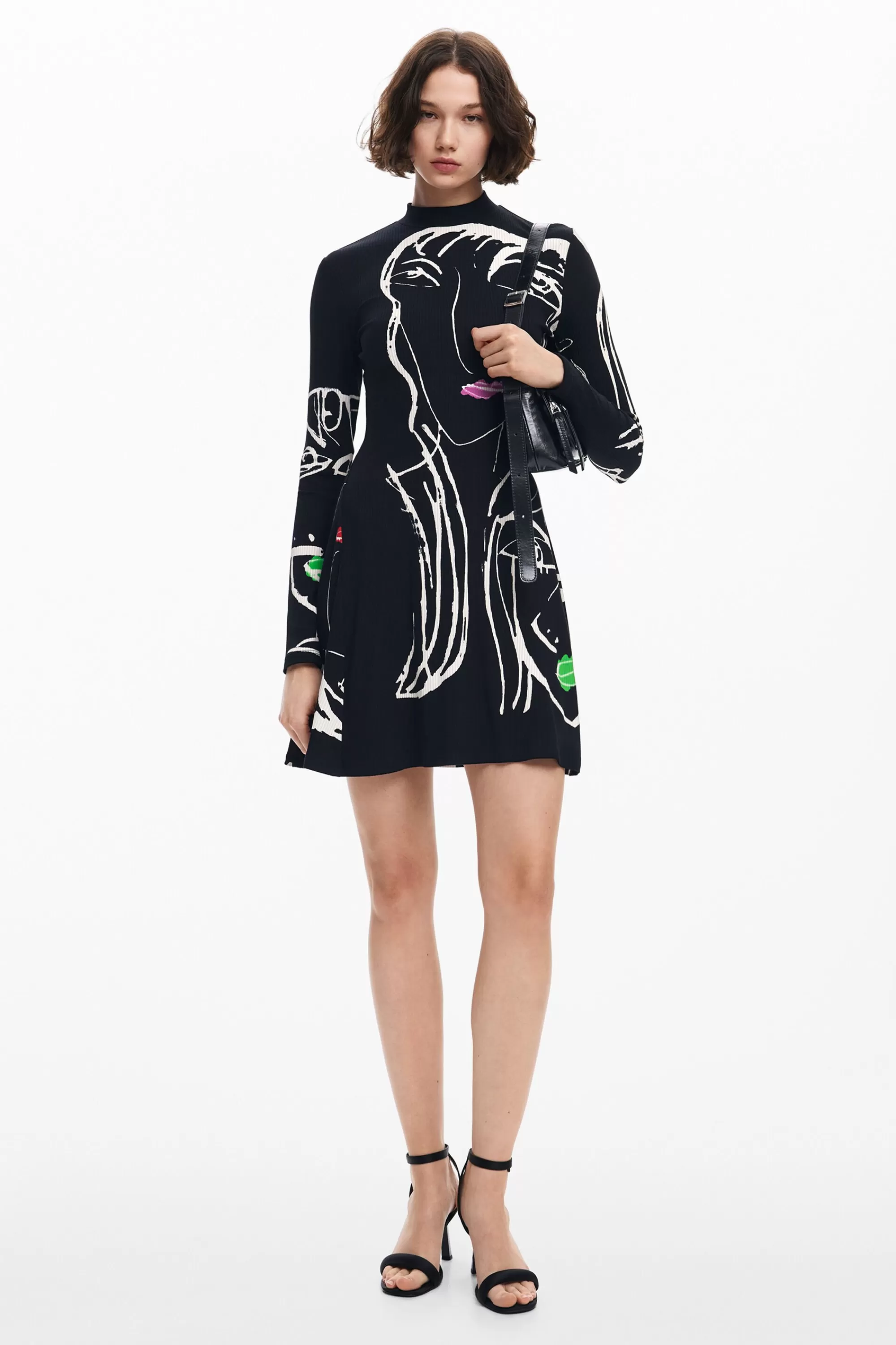 Desigual Dresses And Jumpsuits>Face print dress