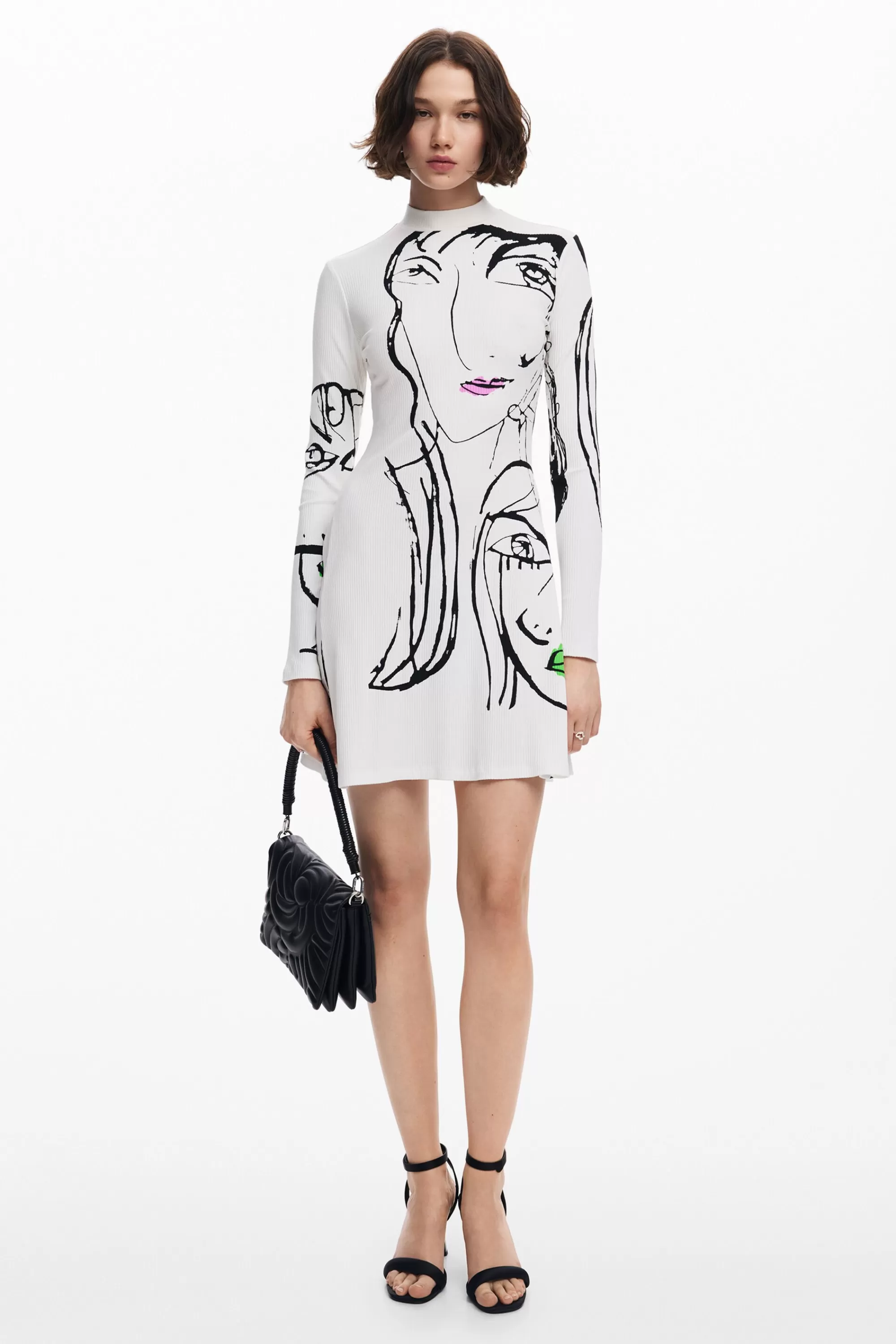 Desigual Dresses And Jumpsuits>Face print dress