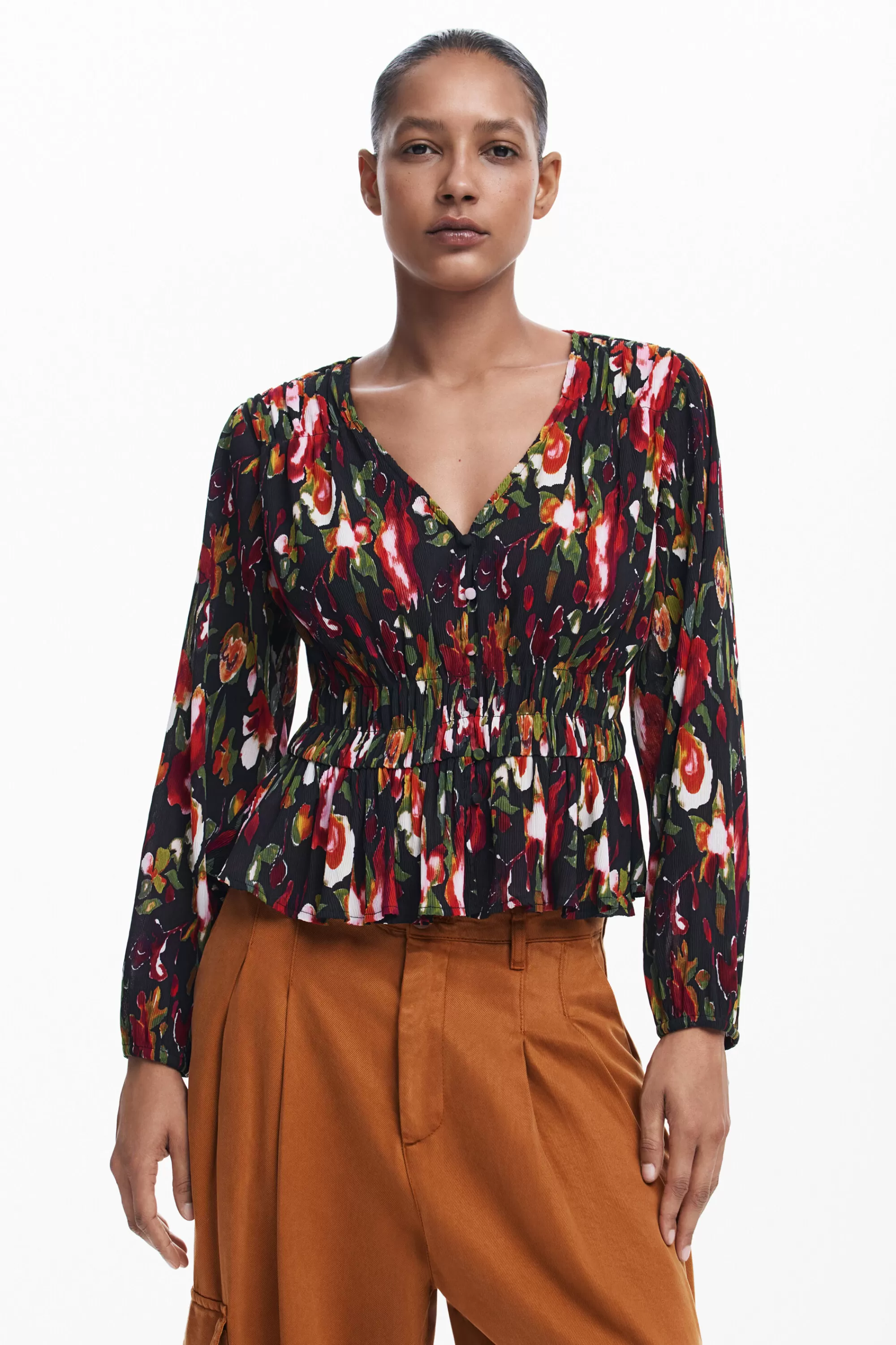 Desigual Shirts And Blouses>Floral blouse