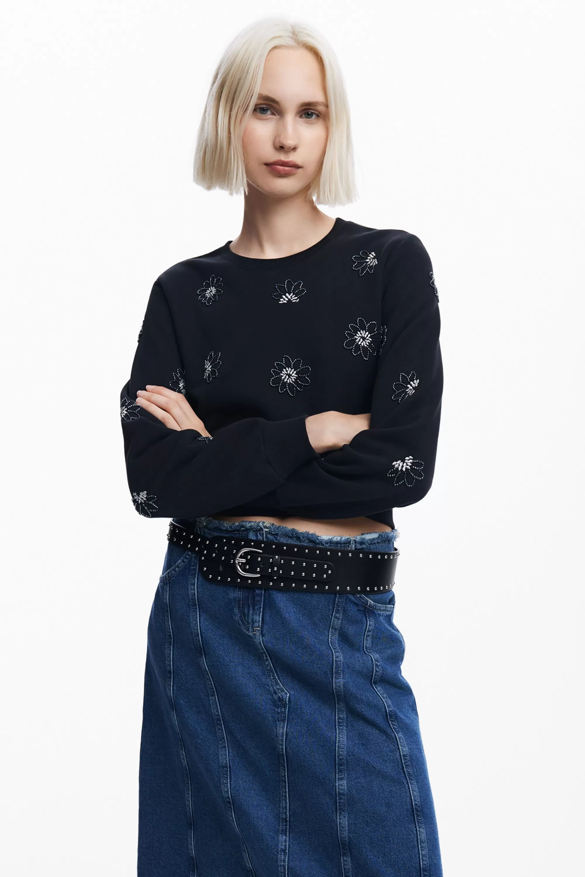 Desigual Sweatshirts | Sweaters>Floral jewel sweatshirt