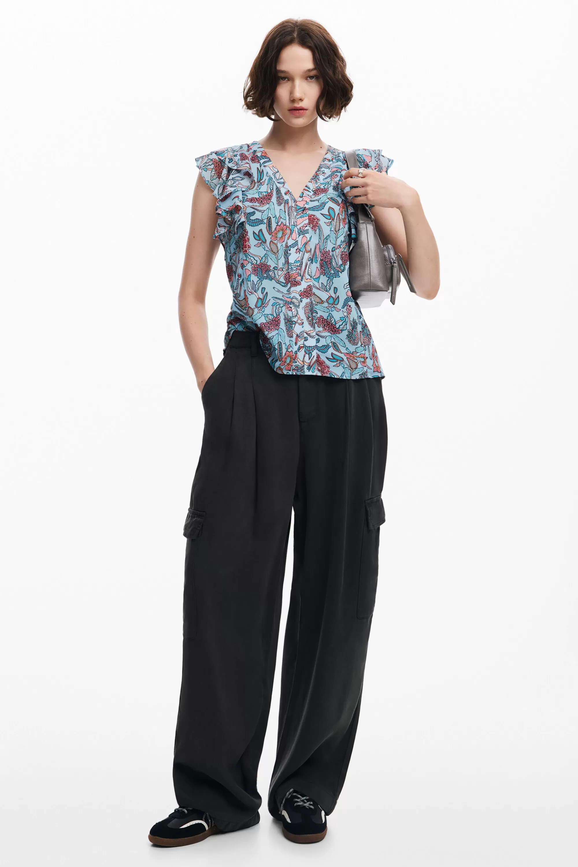 Desigual Shirts And Blouses>Floral print blouse