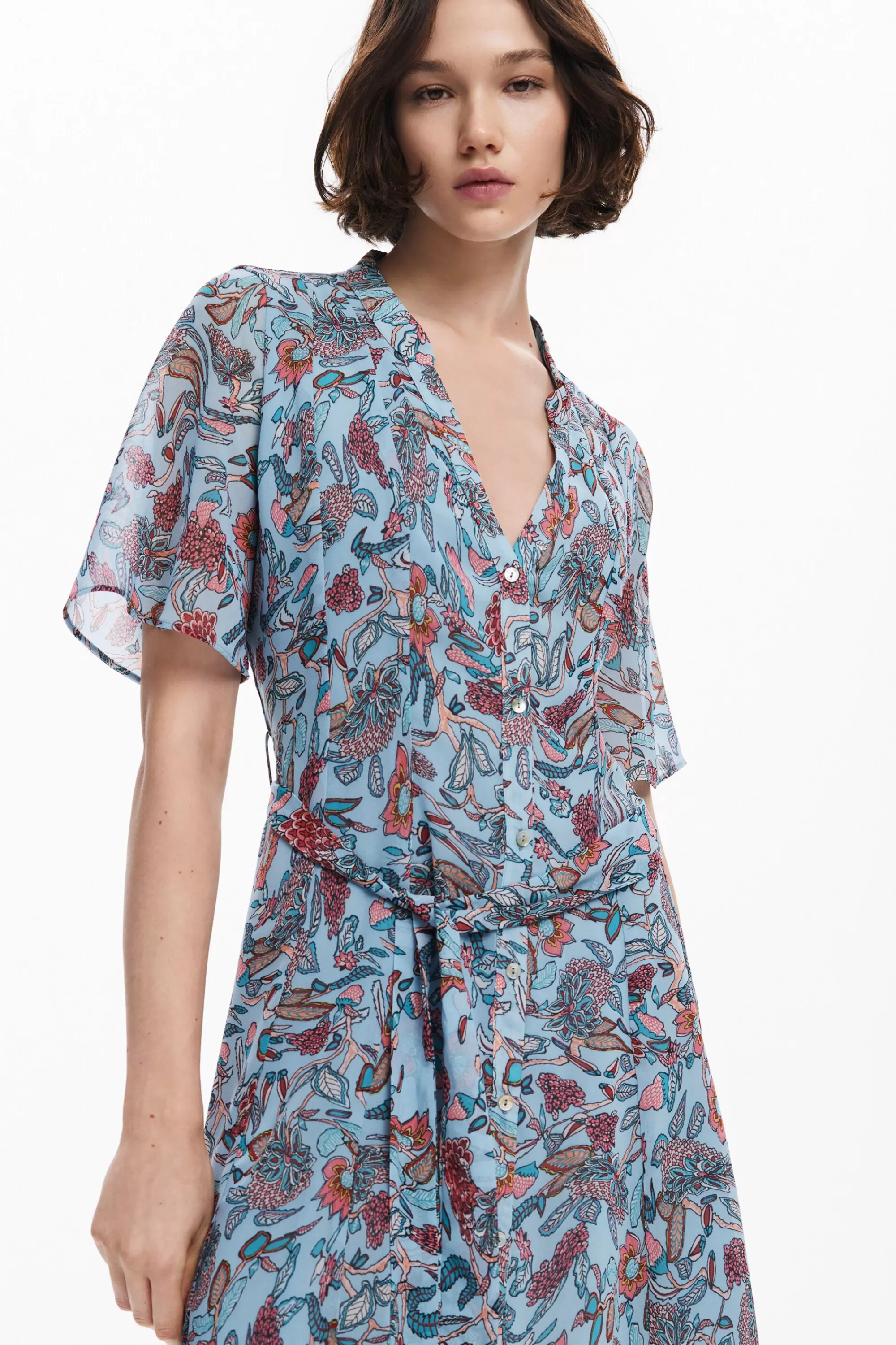 Desigual Dresses And Jumpsuits>Floral print midi dress