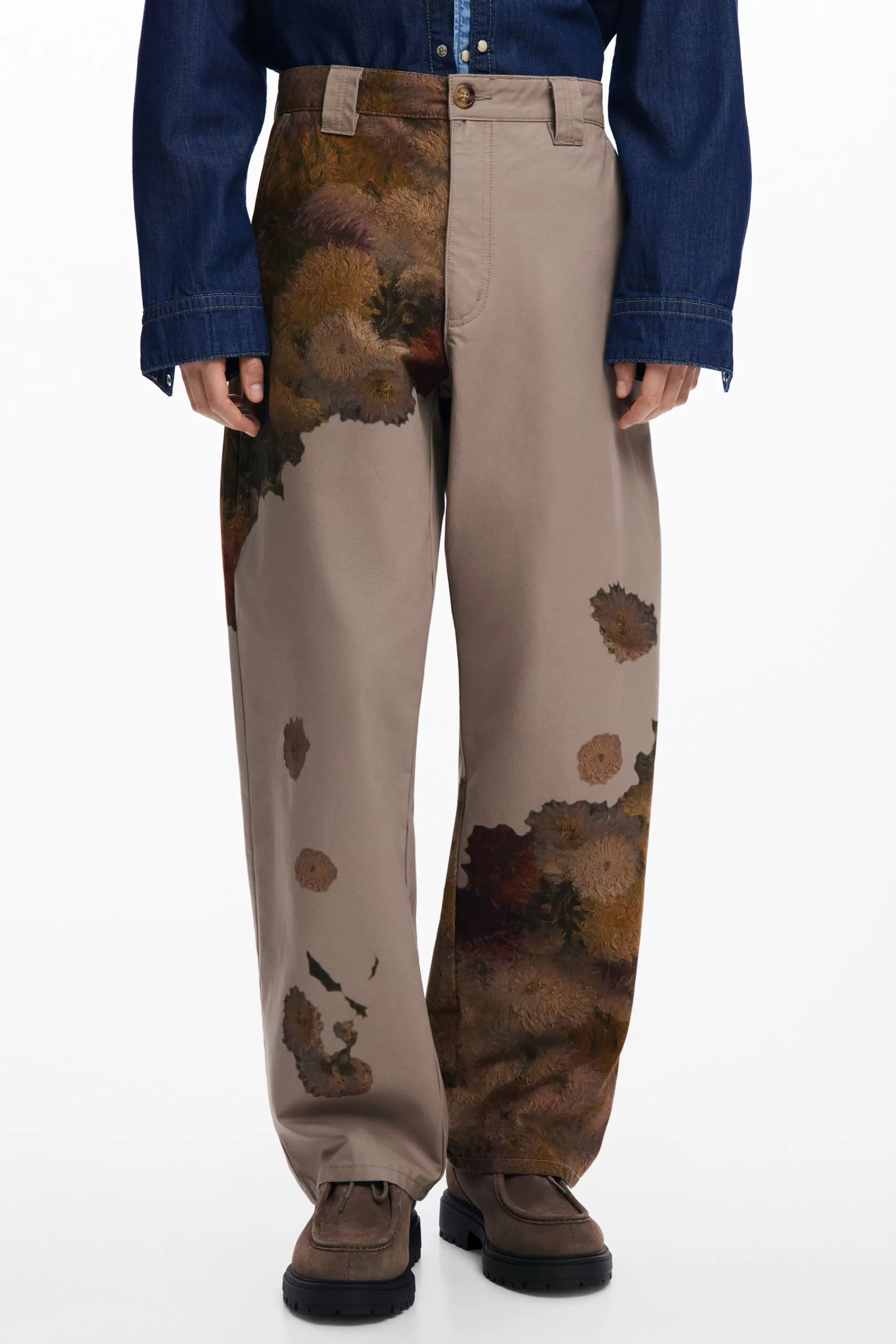 Desigual Jeans And Trousers>Floral print pants