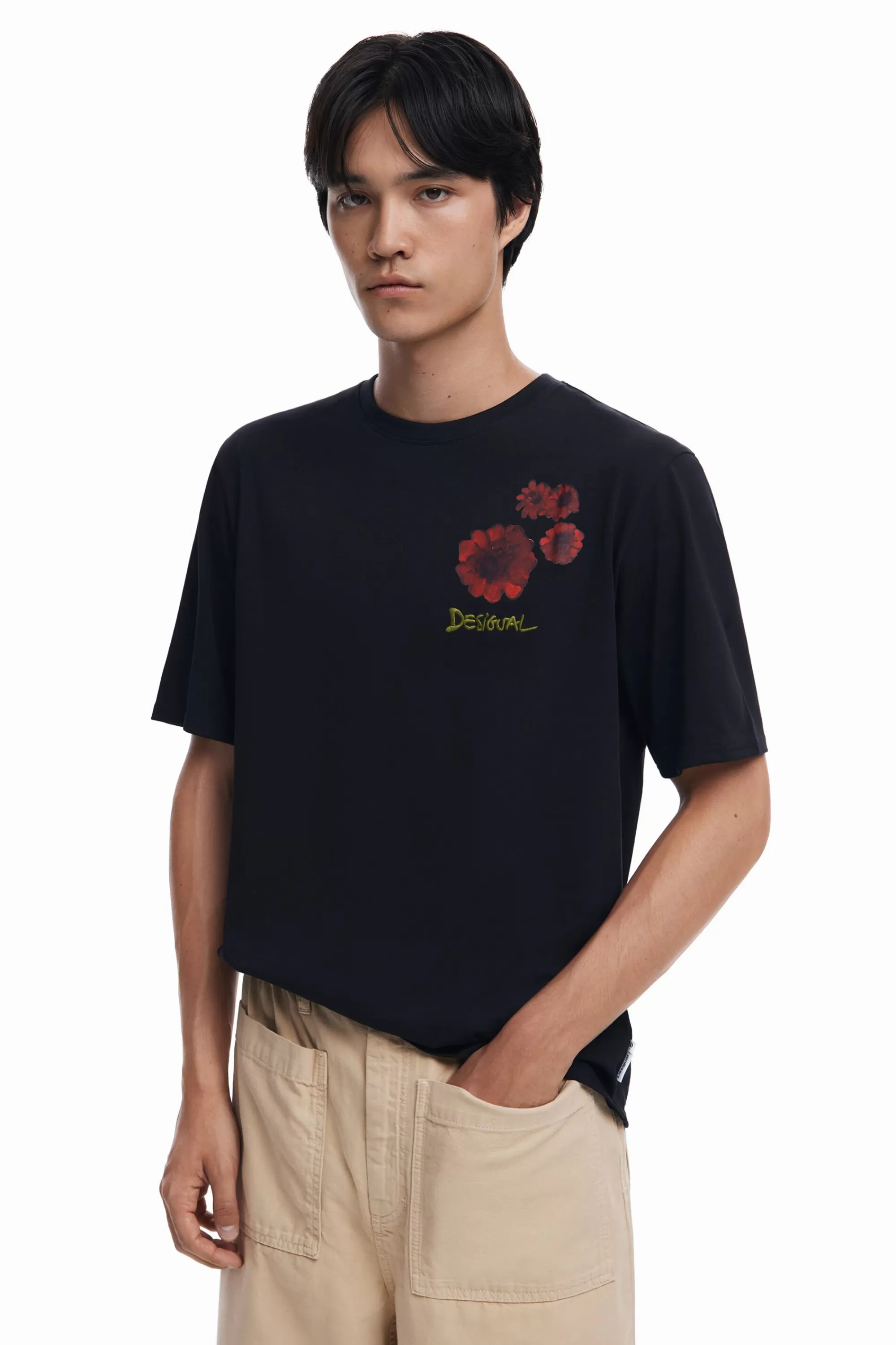 Desigual T-shirts>Floral print T-shirt