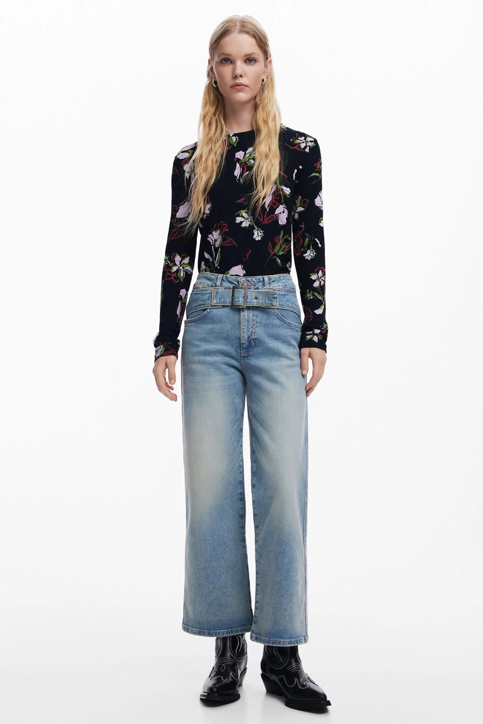 Desigual Shirts And Blouses | T-shirts>Floral T-shirt