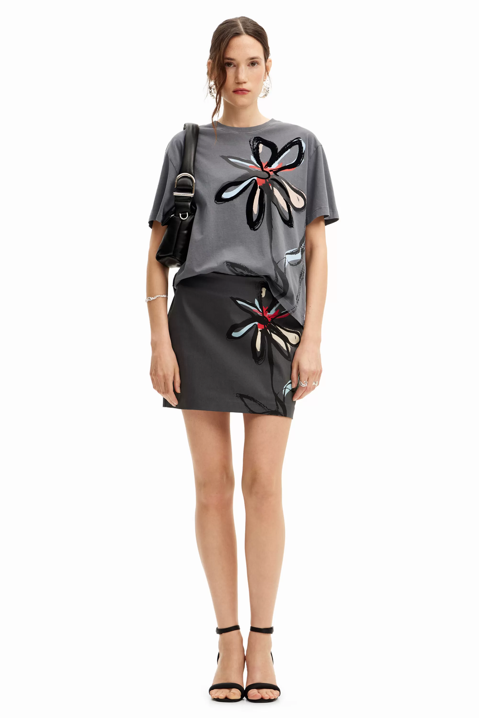 Desigual Shirts And Blouses | T-shirts>Flower illustration T-shirt