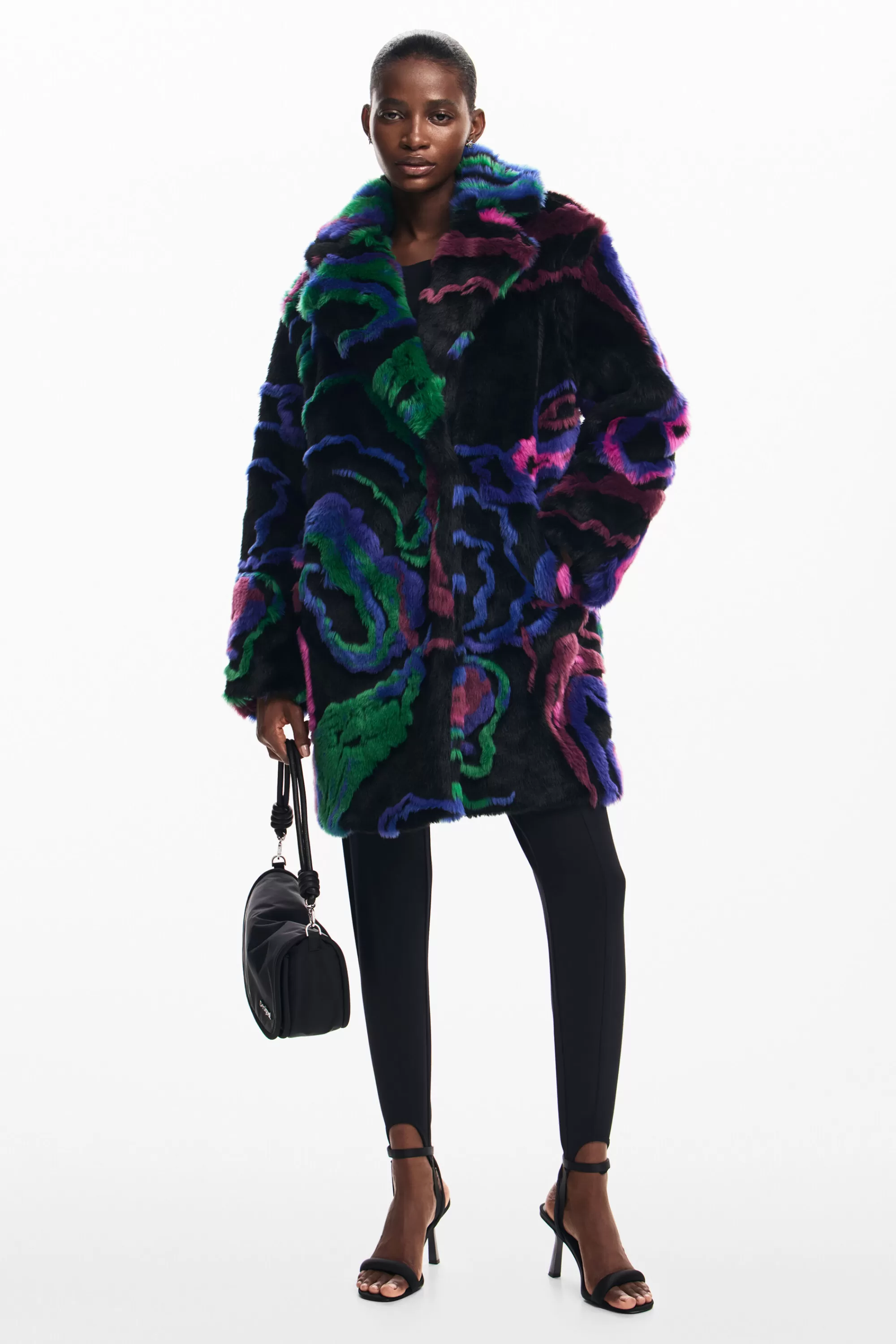 Desigual Coats And Jackets>Fur coat