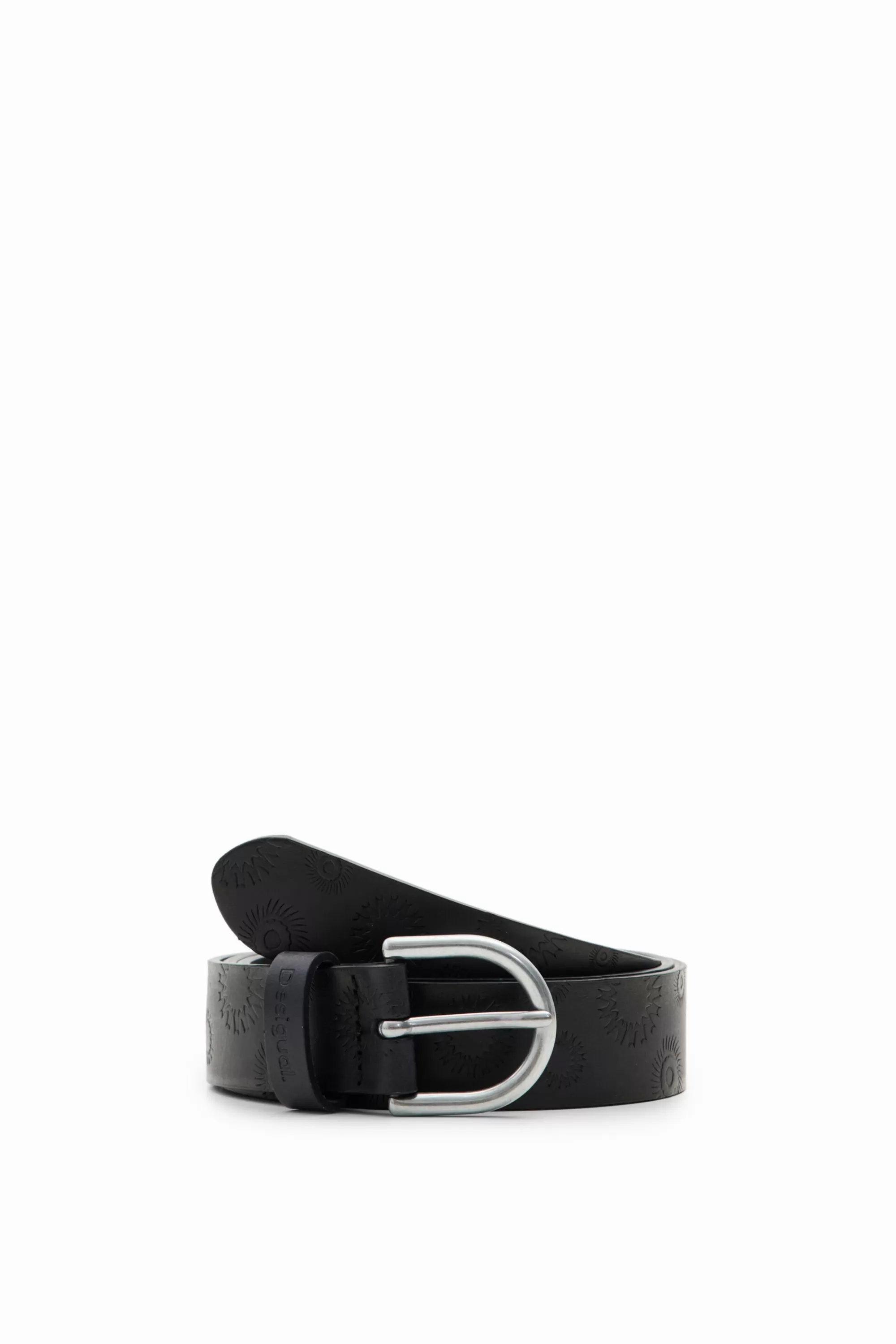 Desigual Belts>Geometric leather belt