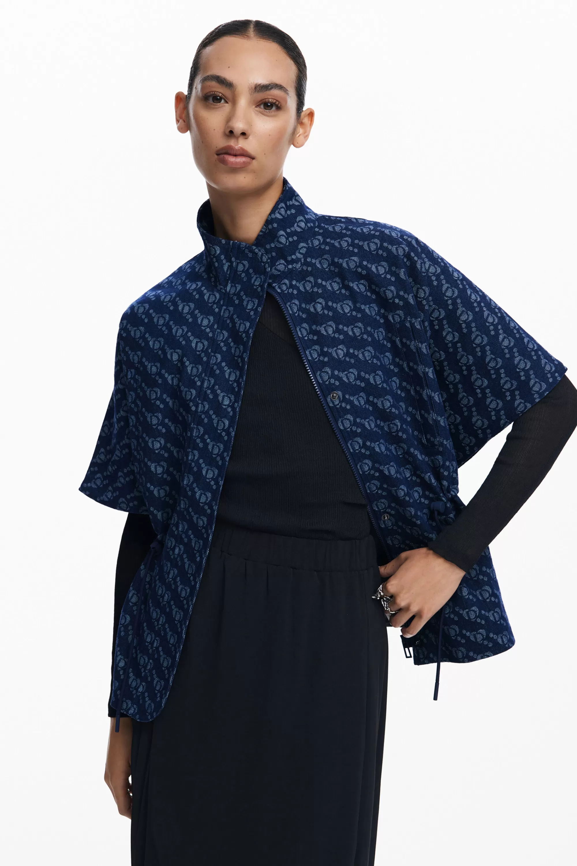 Desigual Scarves And Scarf | Ponchos>Geometric pattern poncho