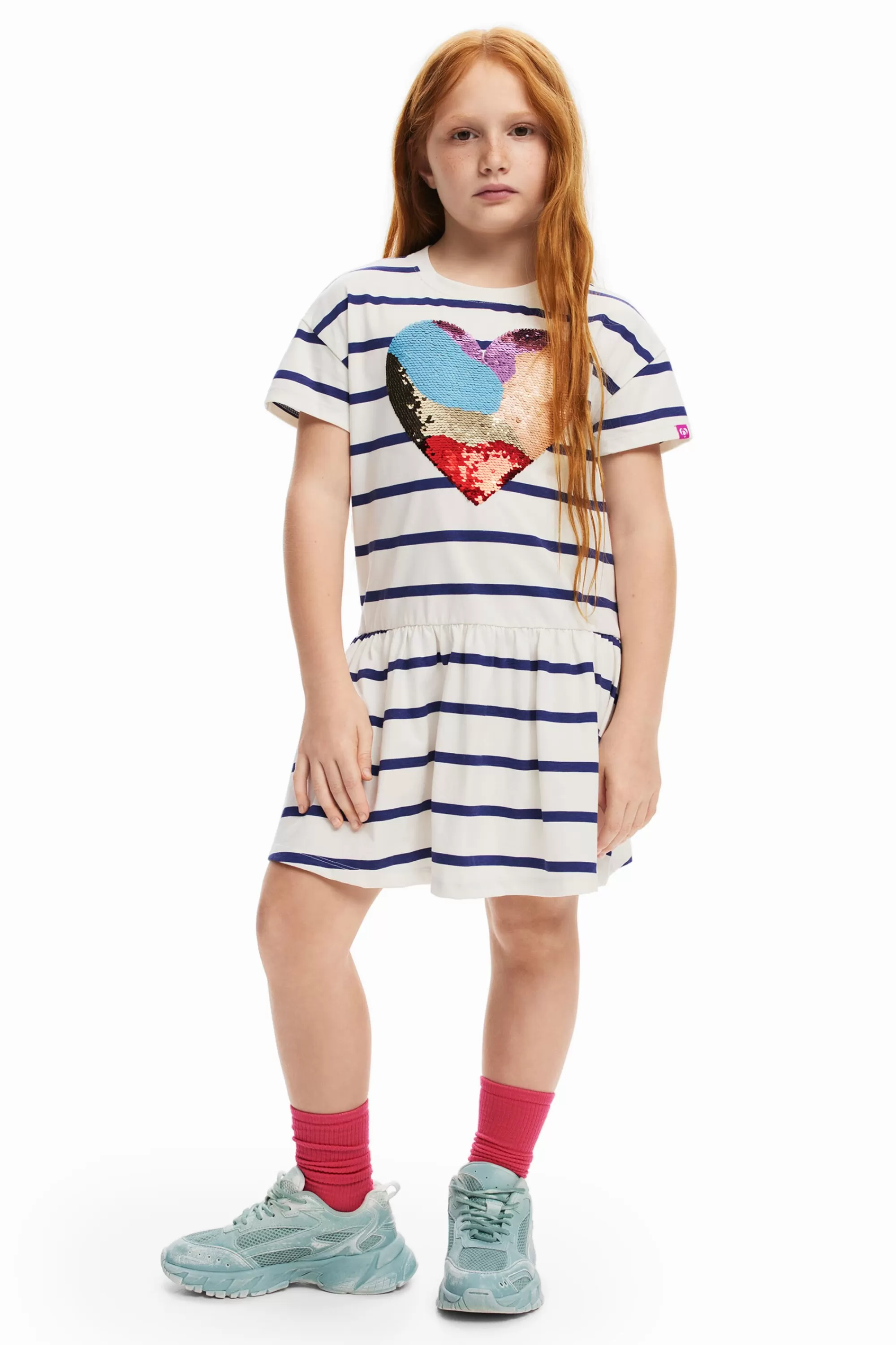 Desigual Dresses>Heart stripe dress