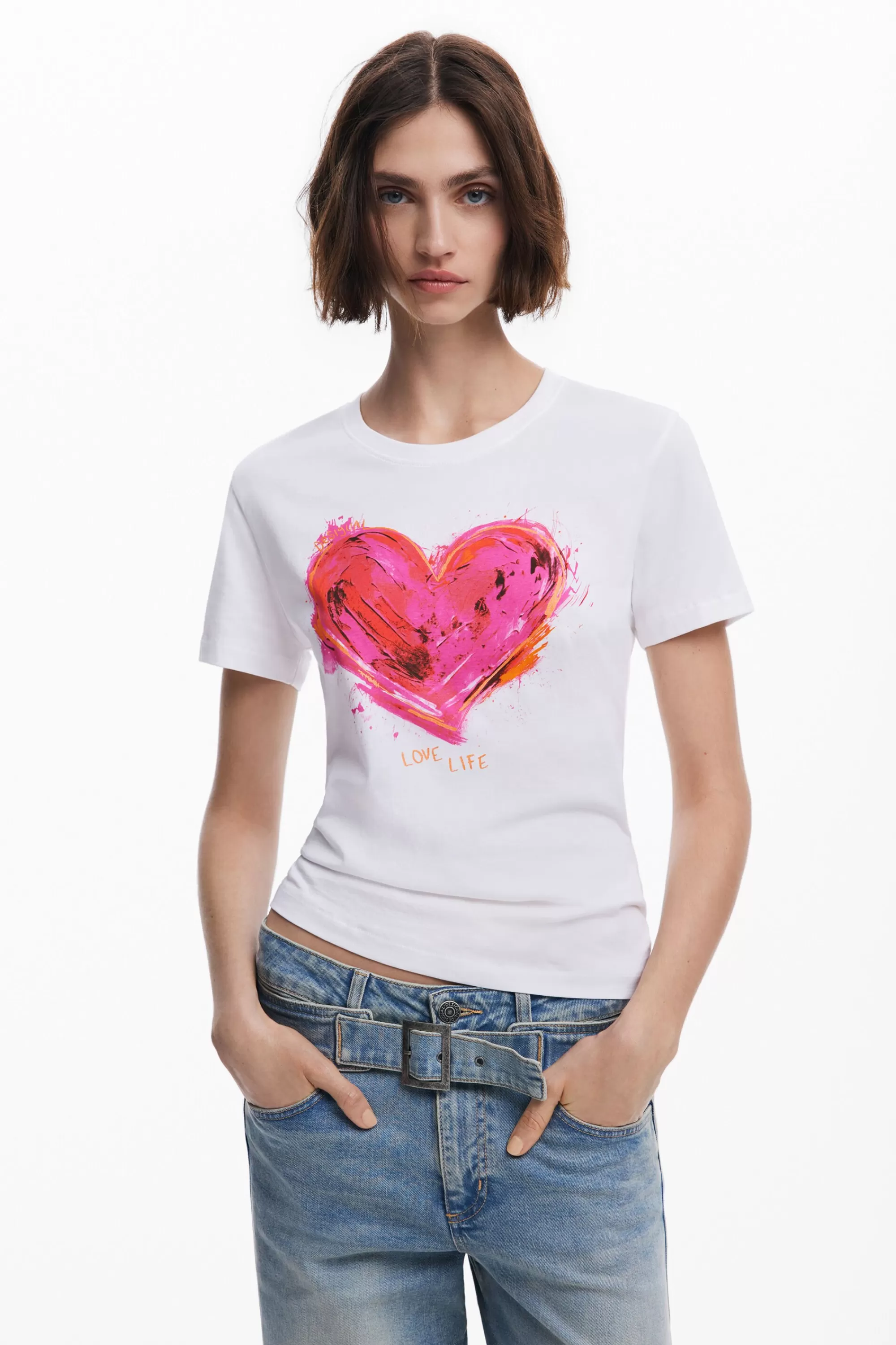 Desigual Shirts And Blouses | T-shirts>Heart T-shirt