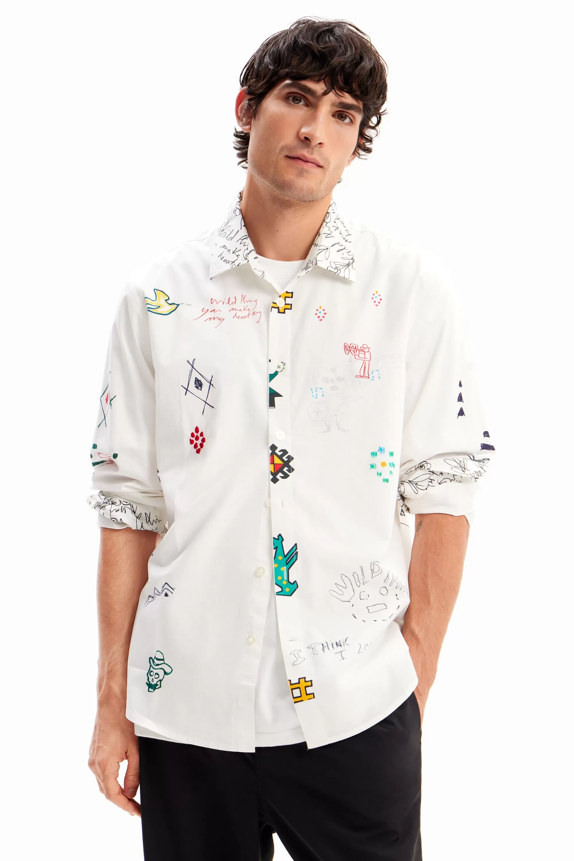 Desigual T-shirts | Shirts>Illustrated shirt with messages