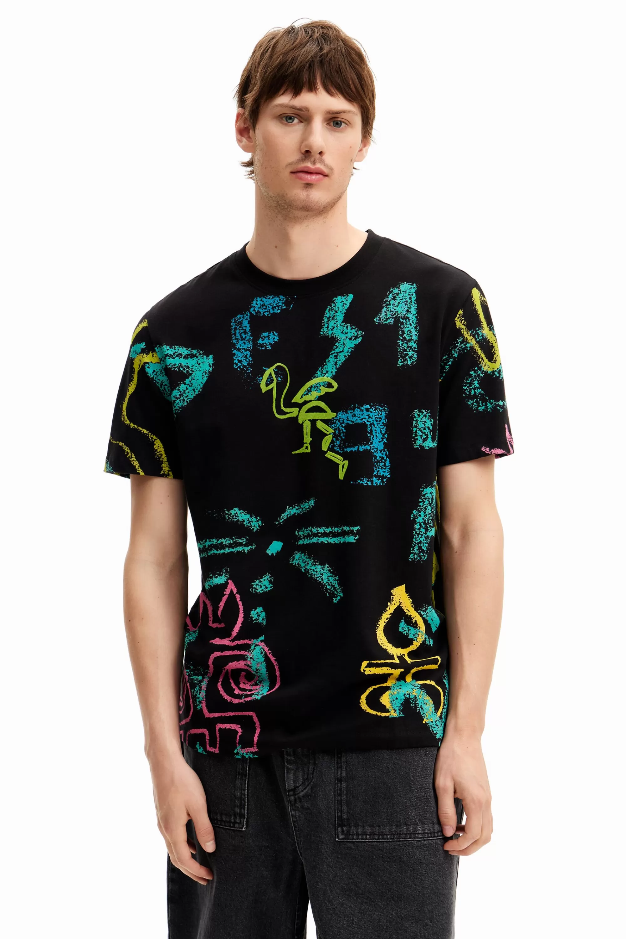 Desigual T-shirts>Illustrated T-shirt