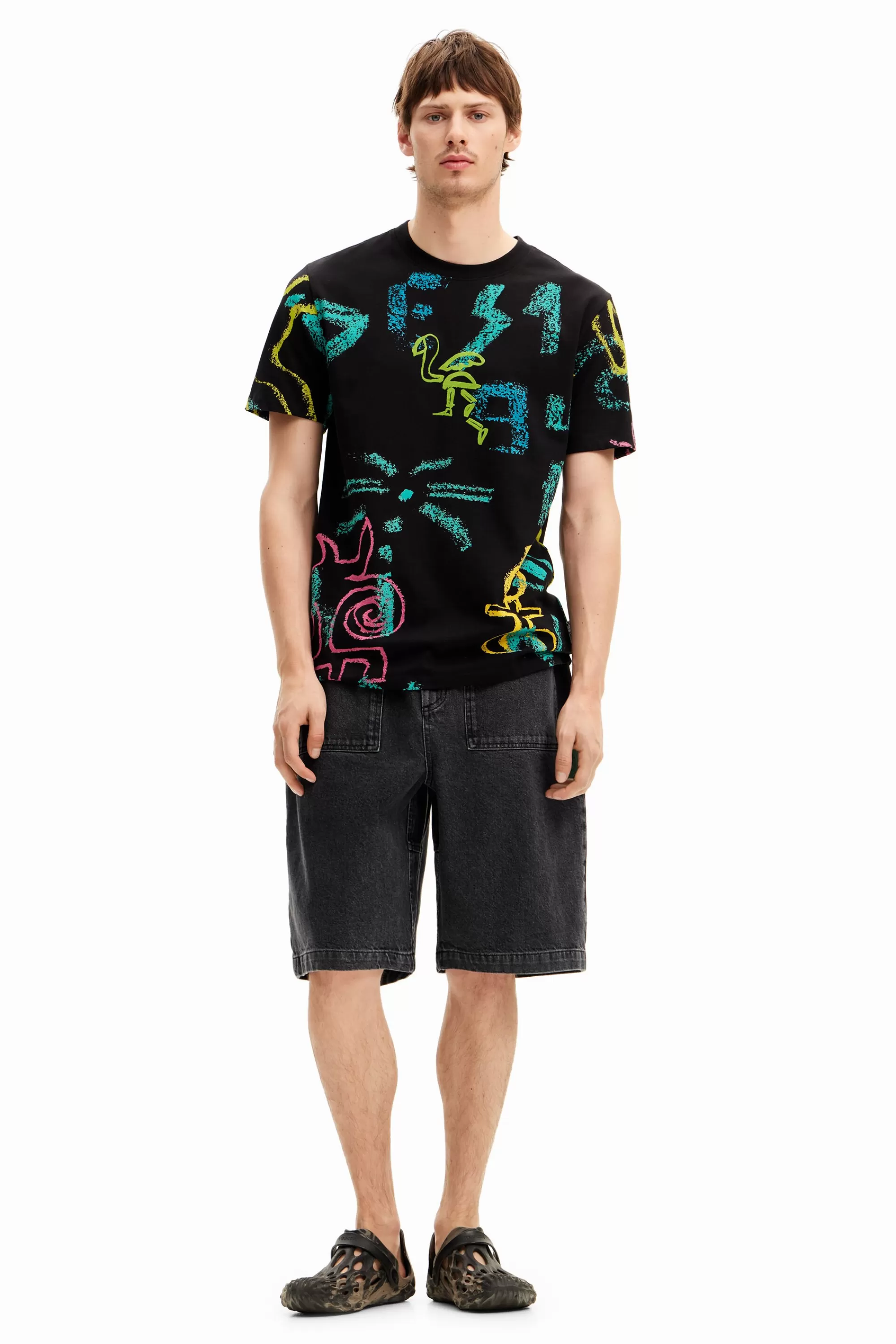 Desigual T-shirts>Illustrated T-shirt