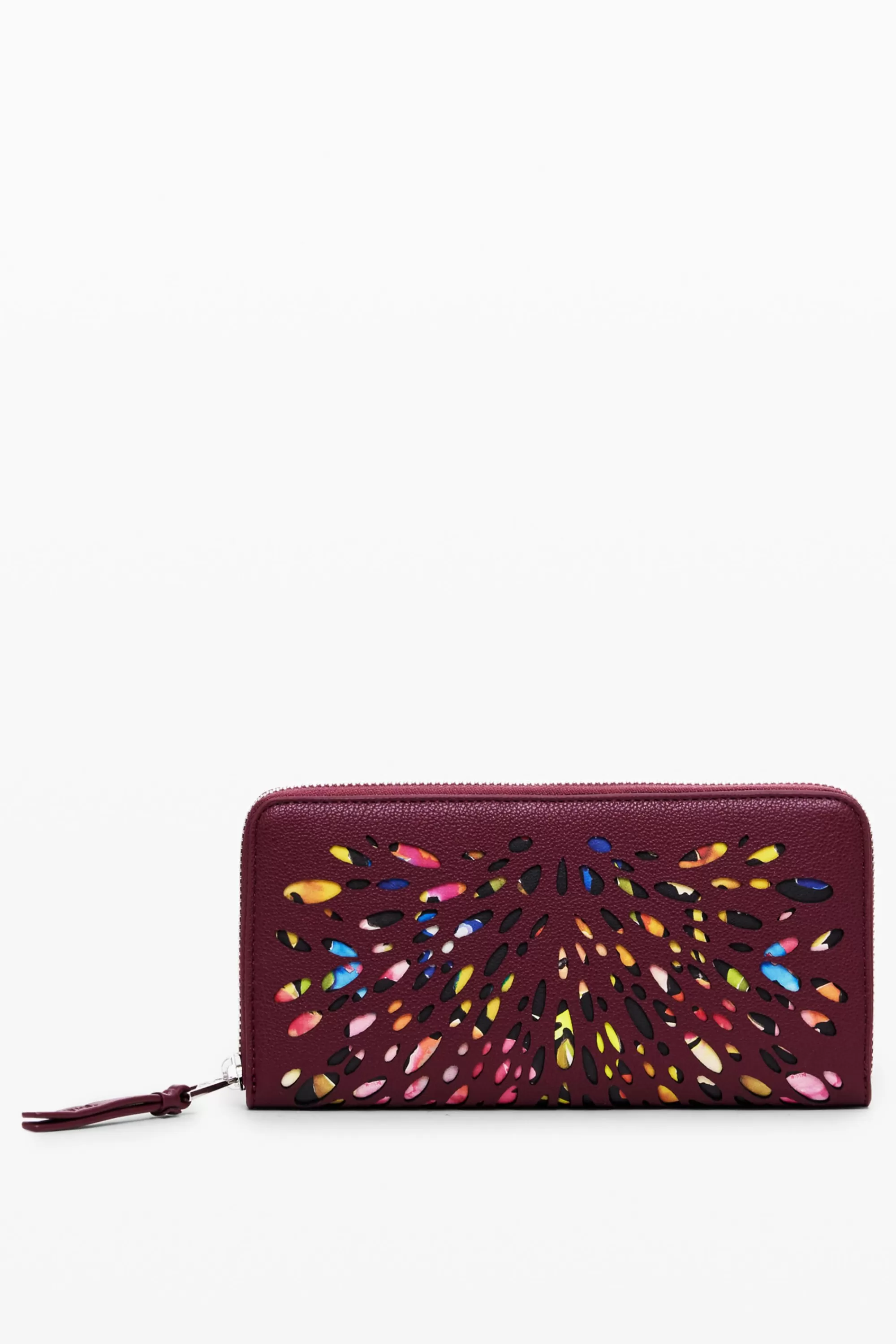 Desigual Wallets | Wallets>Laser-cut stained glass wallet with zipper