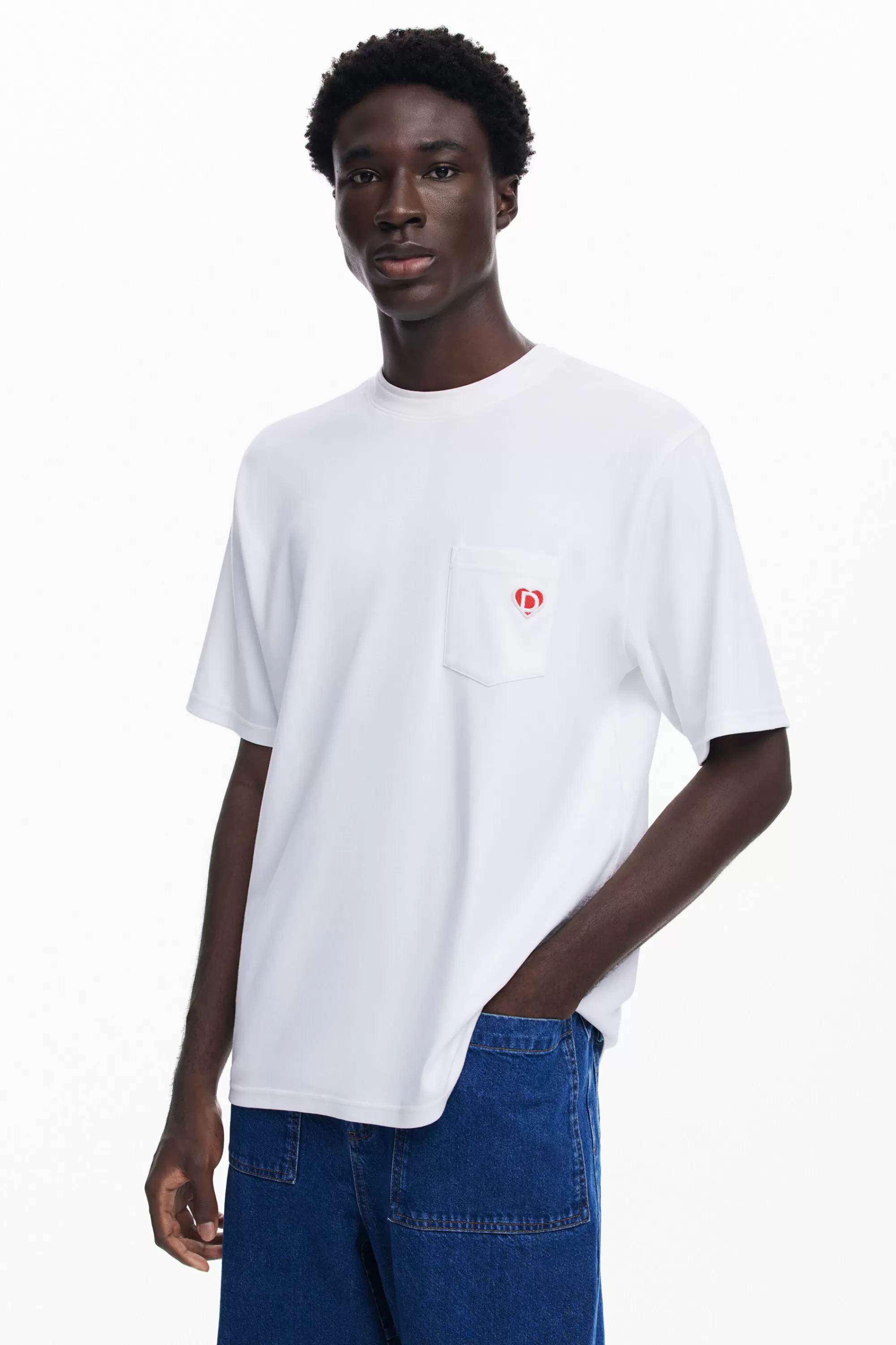 Desigual T-shirts>Logo pocket T-shirt