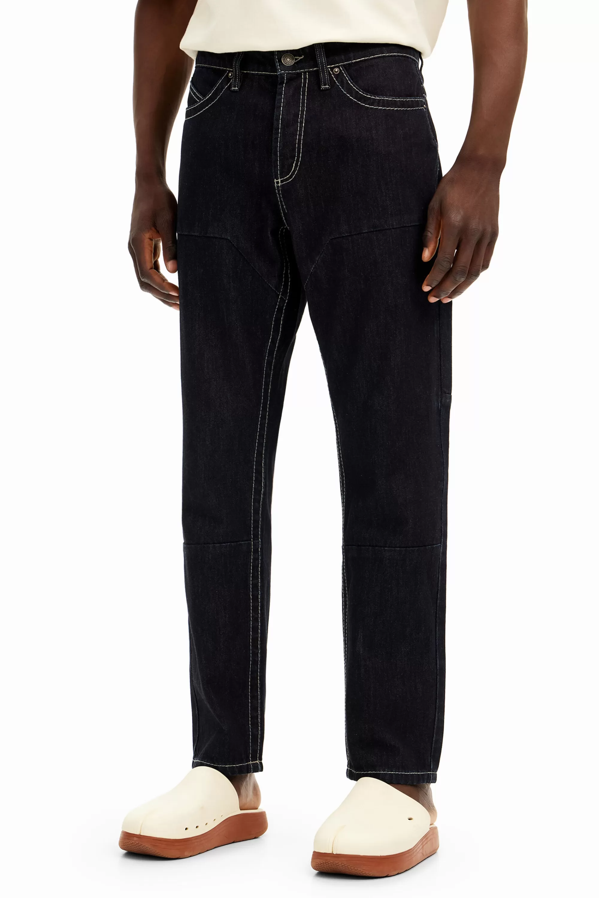 Desigual Jeans And Trousers>Long denim pants with pockets