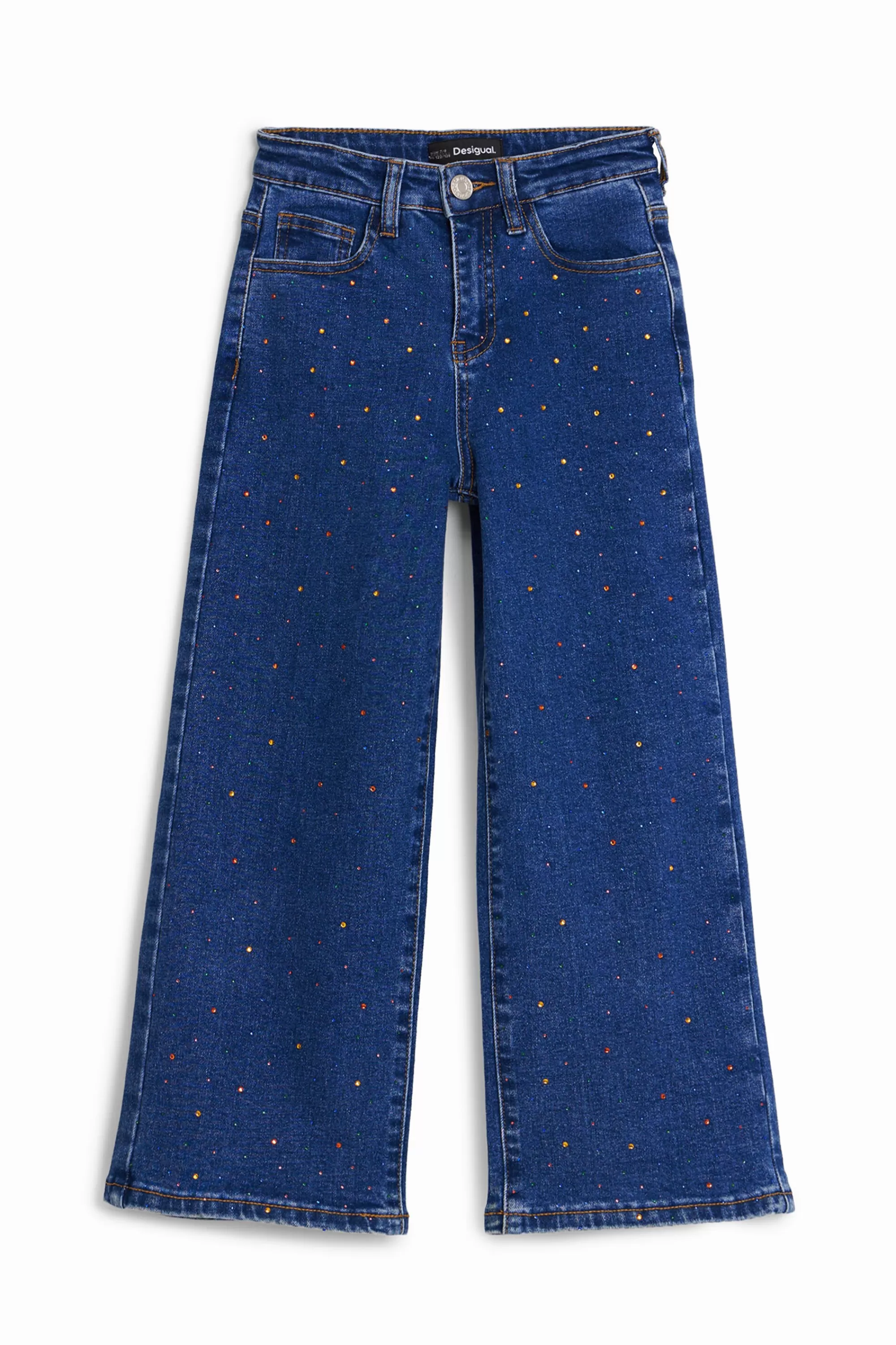 Desigual Skirts And Trousers>Long jeans with dots