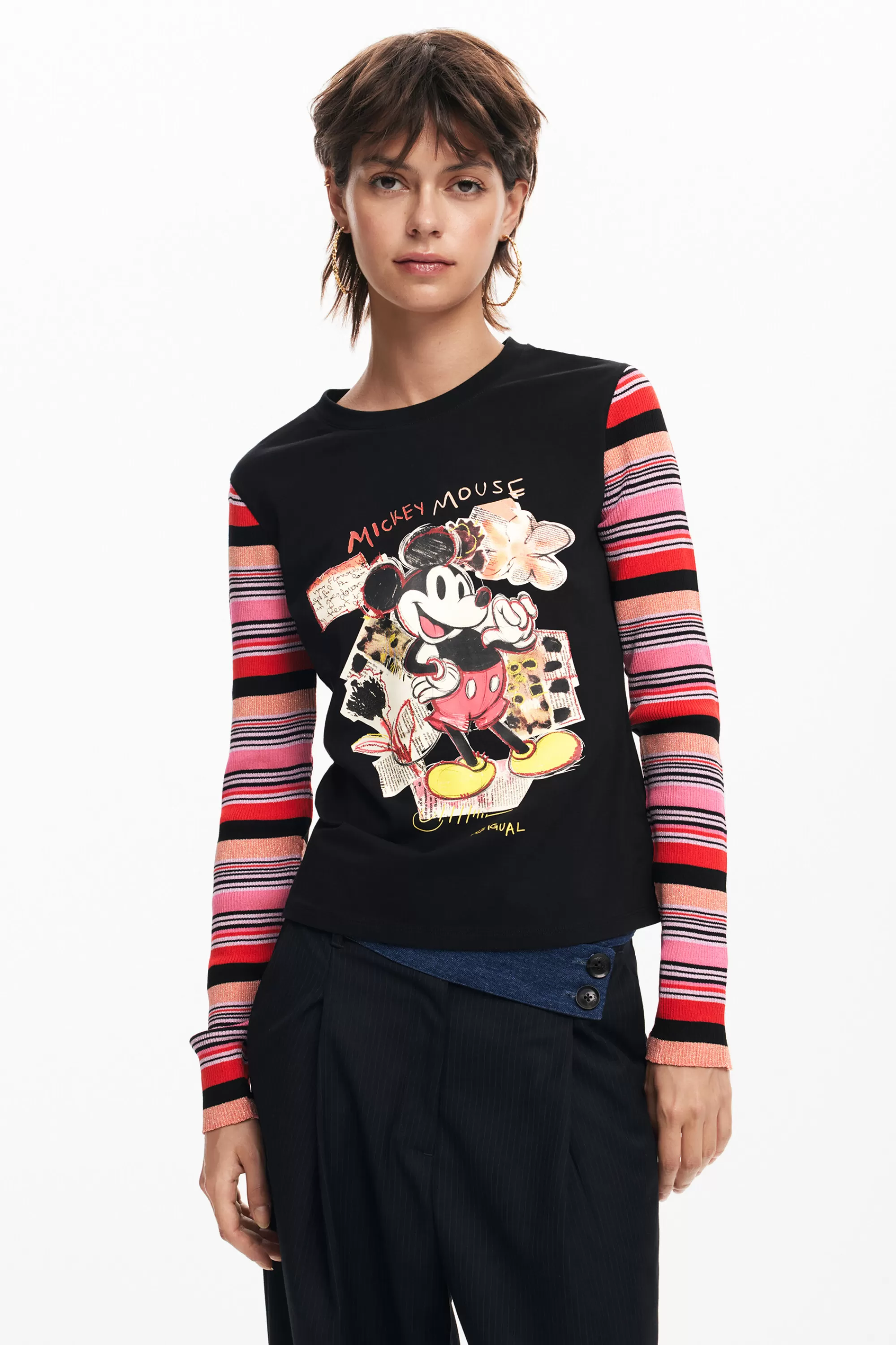 Desigual Shirts And Blouses | T-shirts>Long sleeve Mickey T-shirt