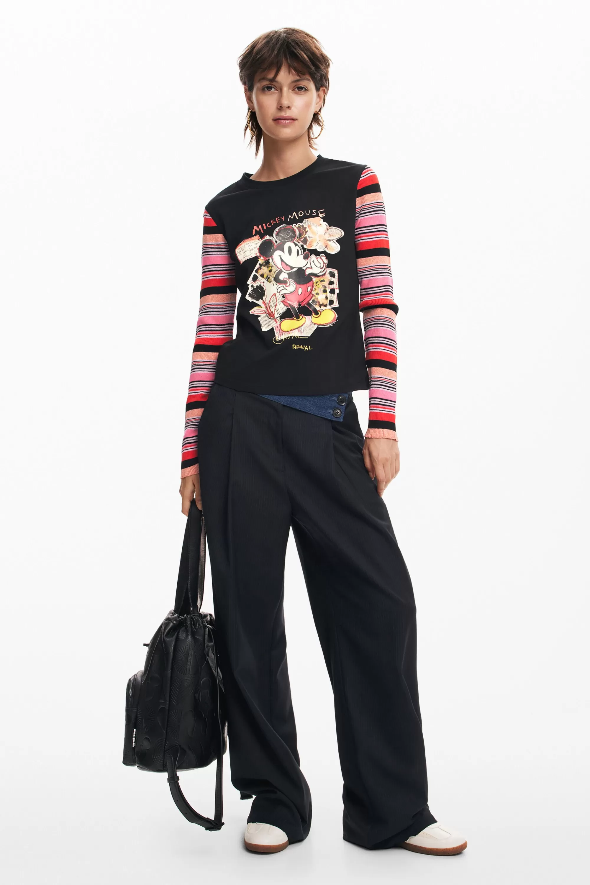 Desigual Shirts And Blouses | T-shirts>Long sleeve Mickey T-shirt