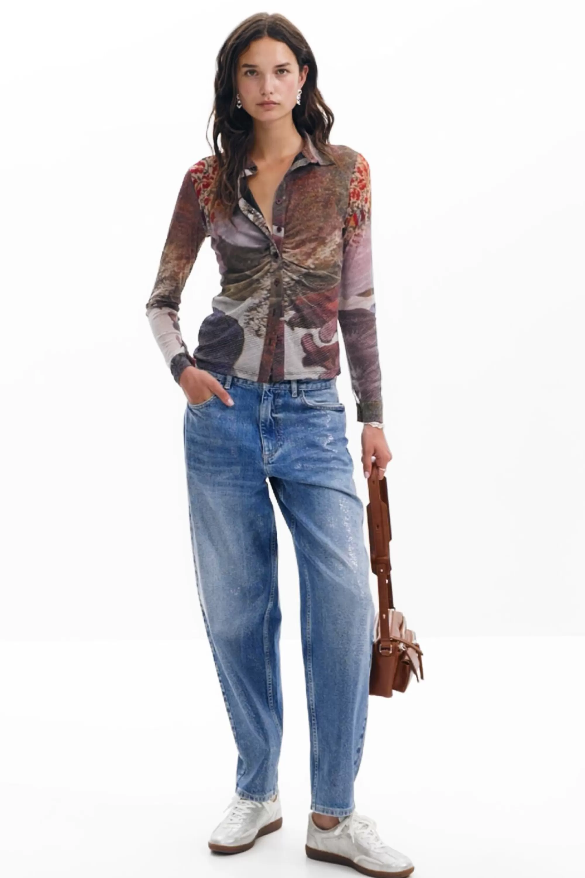 Desigual Shirts And Blouses | T-shirts>Long-sleeve T-shirt autumn forest