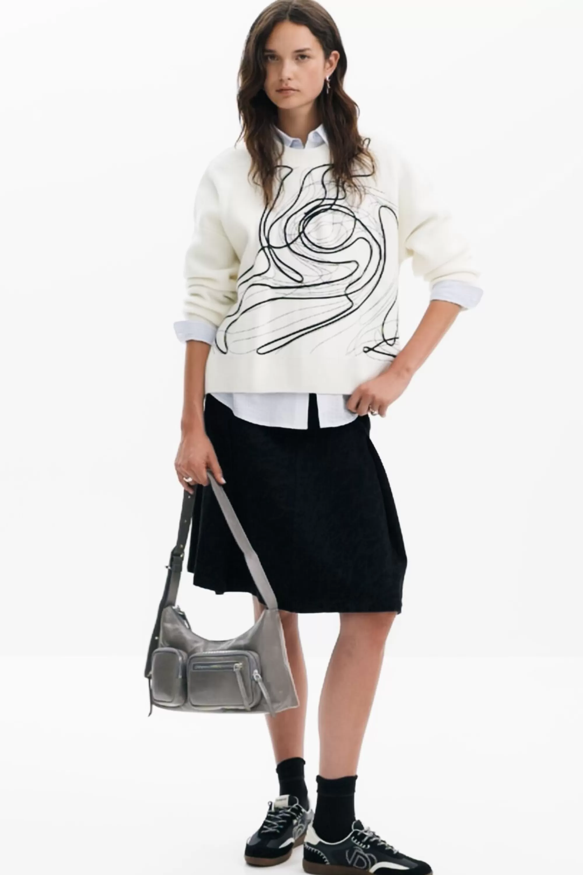 Desigual Knitwear | Sweaters>M. Christian Lacroix brushstroke sweater