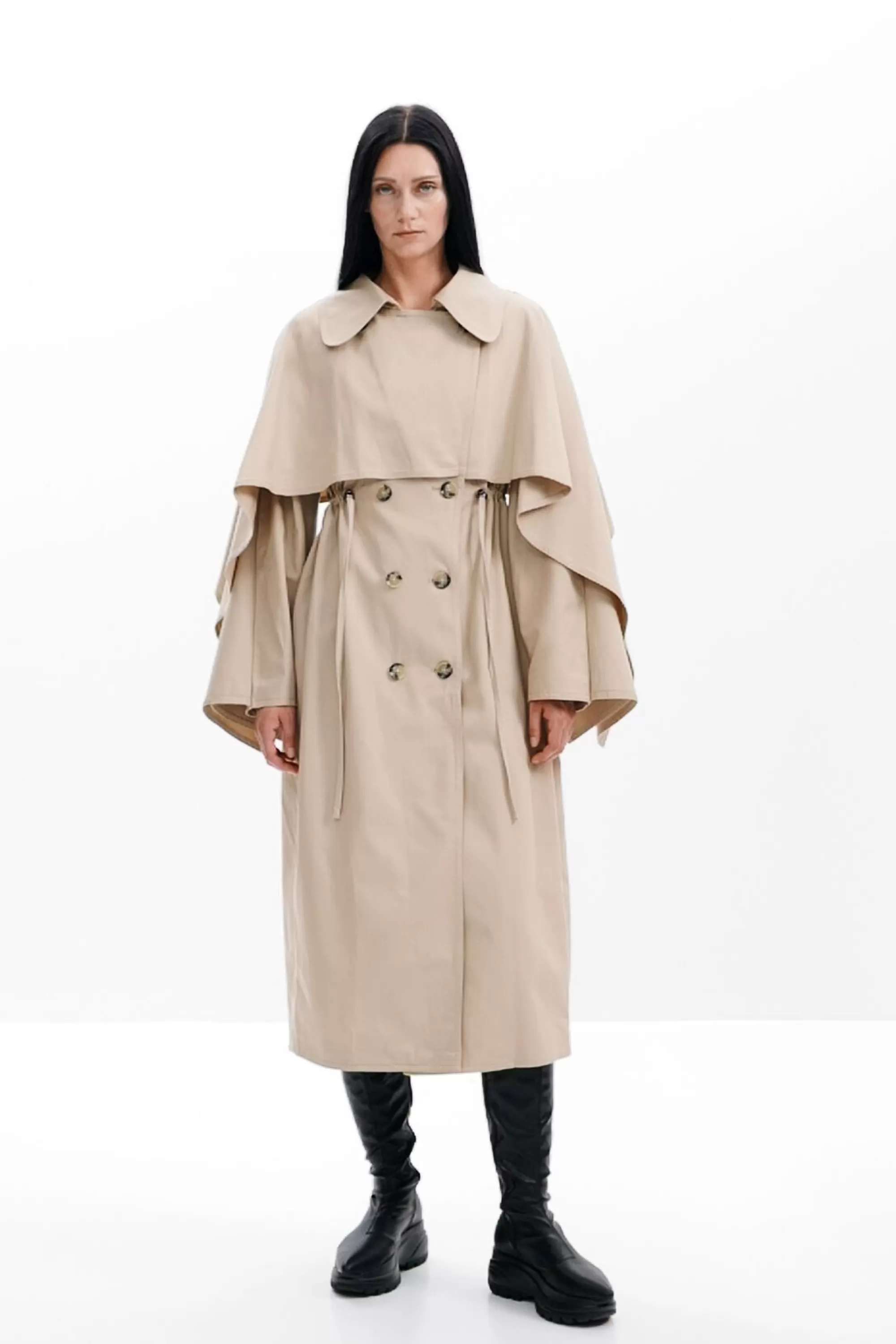 Desigual Coats And Jackets>Maitrepierre batwing sleeve trench coat