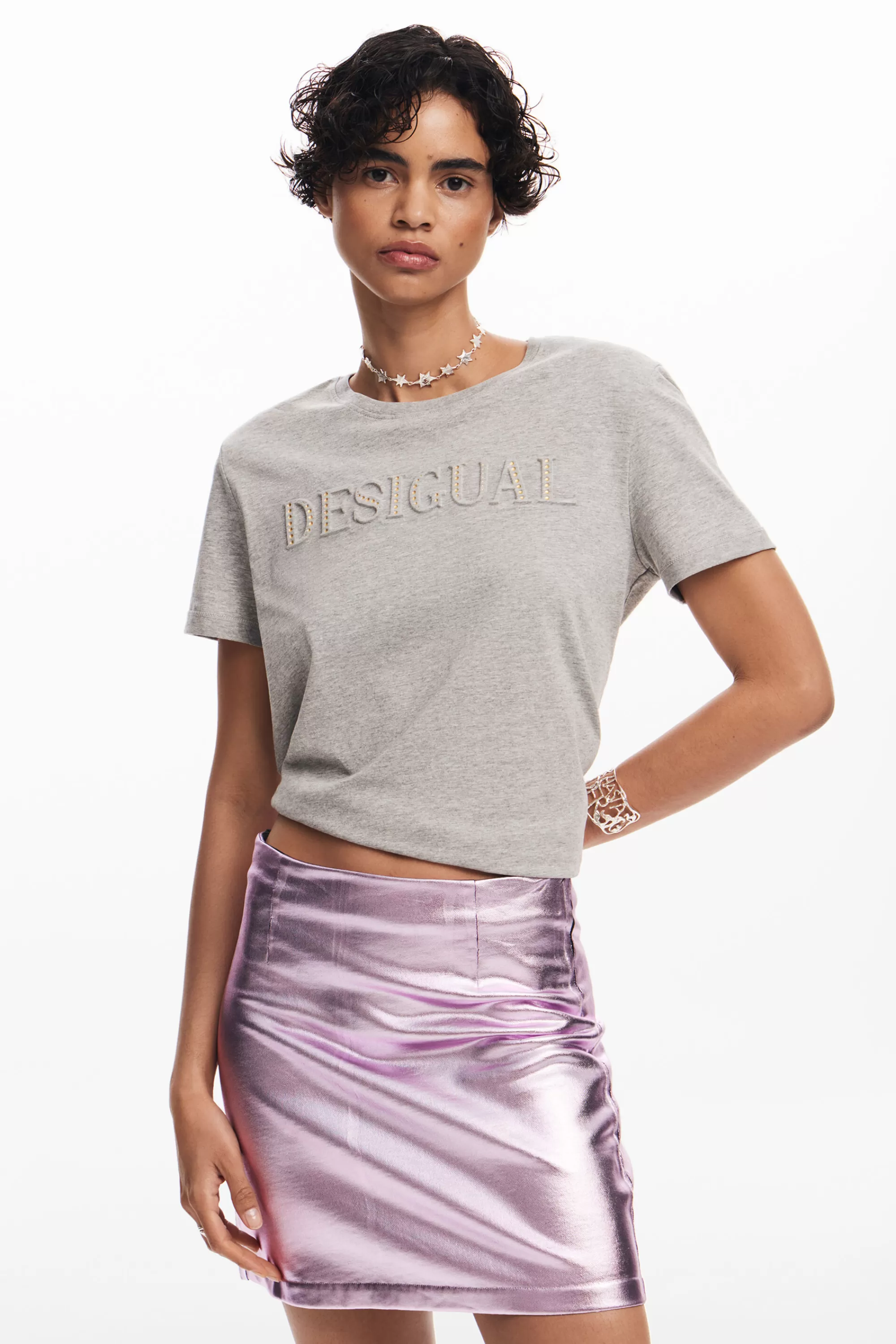 Desigual Skirts And Shorts>Metallic miniskirt