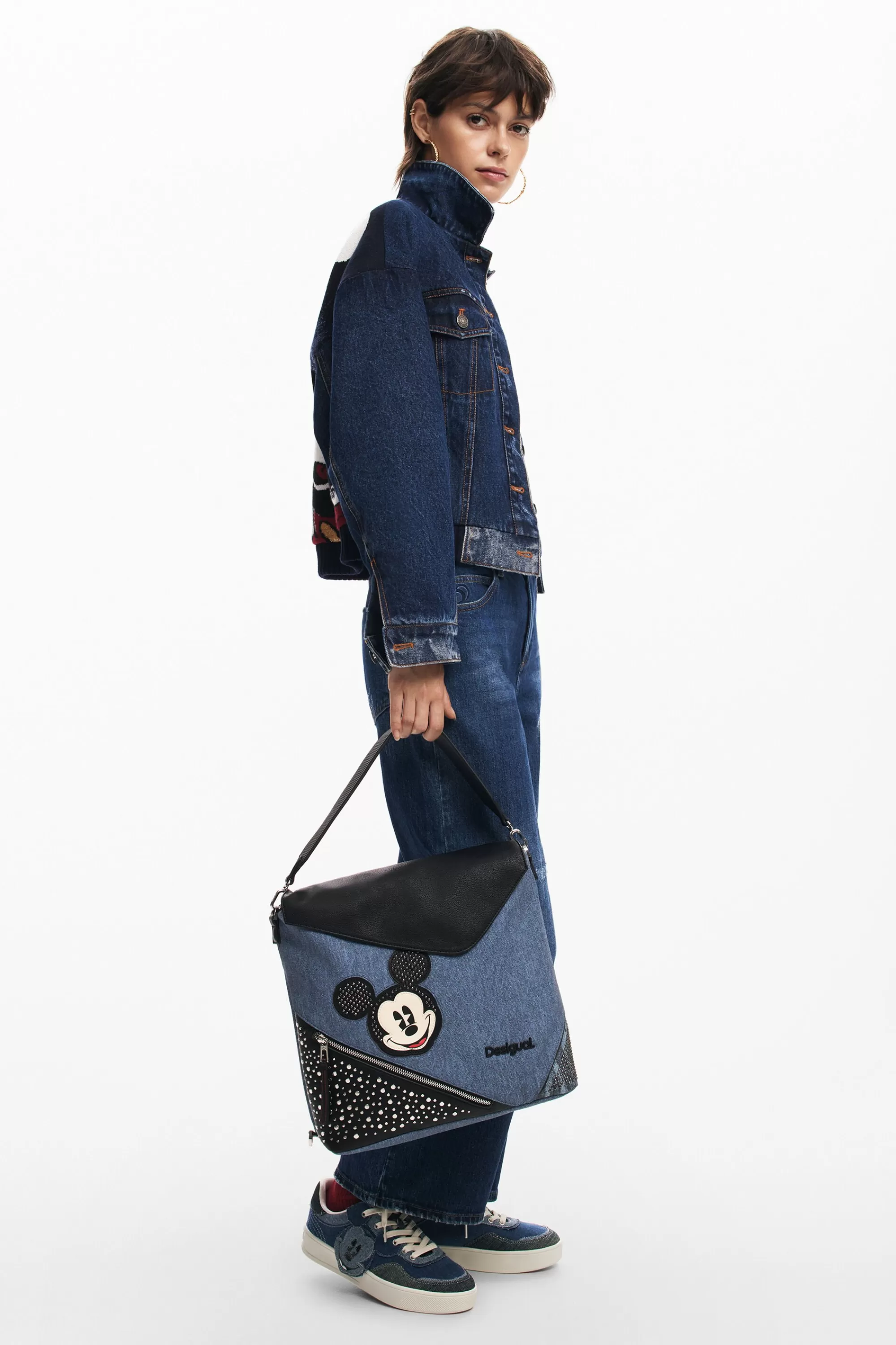 Desigual Backpacks | Backpacks>Mickey L denim backpack