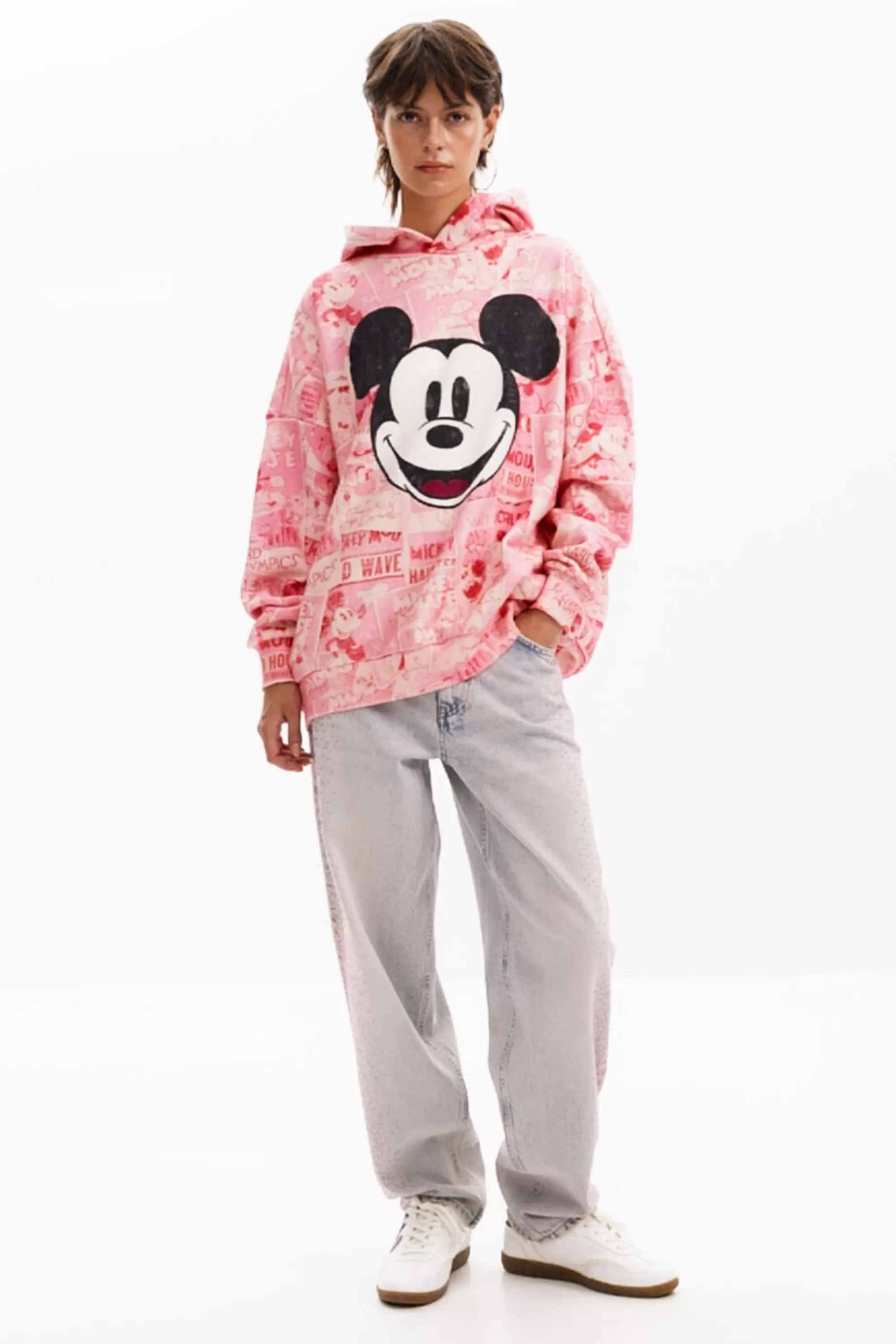 Desigual Sweatshirts | Sweaters>Mickey Mouse hoodie with drawstring