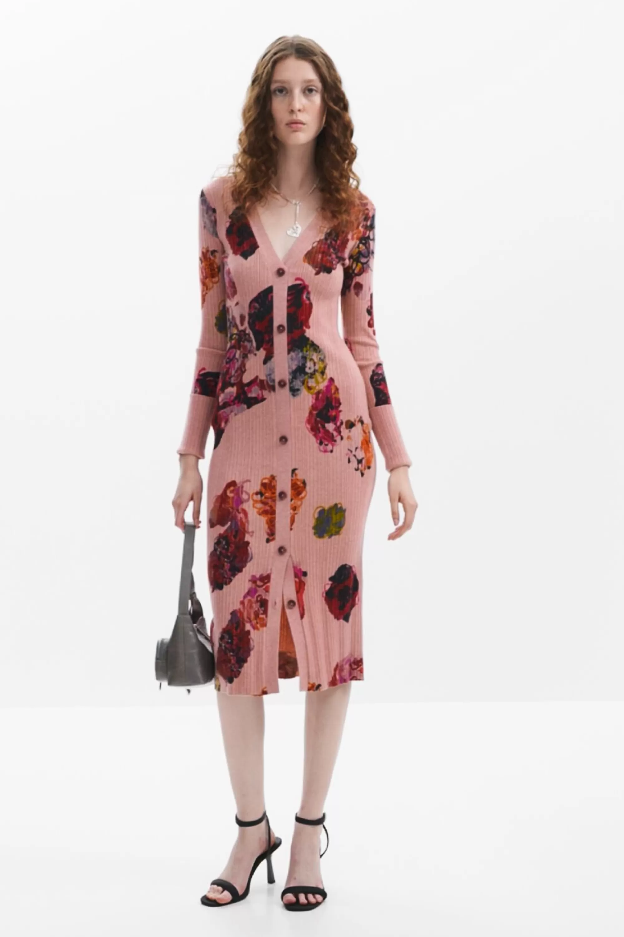 Desigual Knitwear | Dresses And Jumpsuits>Midi knit dress M. Christian Lacroix