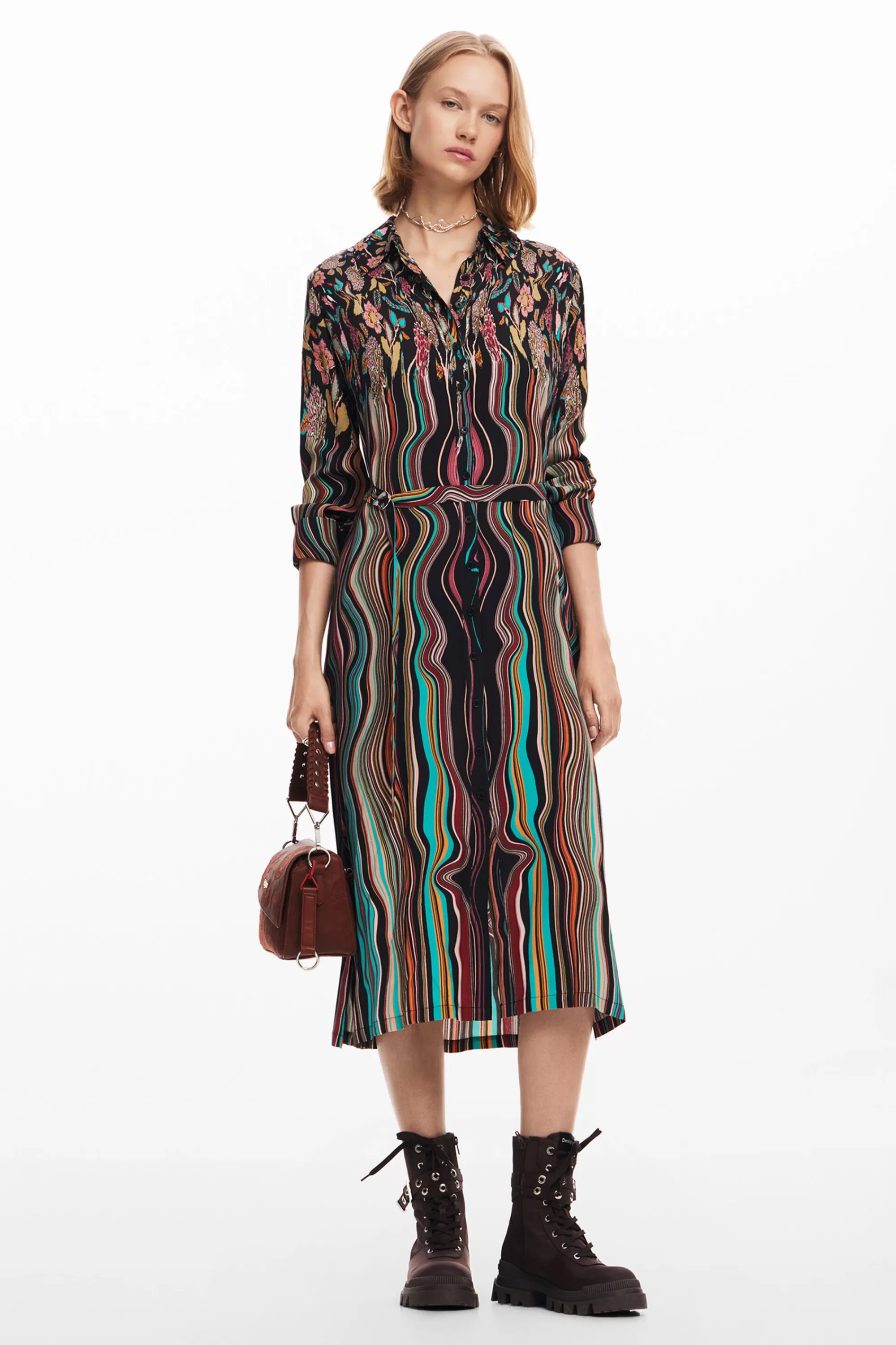 Desigual Dresses And Jumpsuits>Midi shirt dress