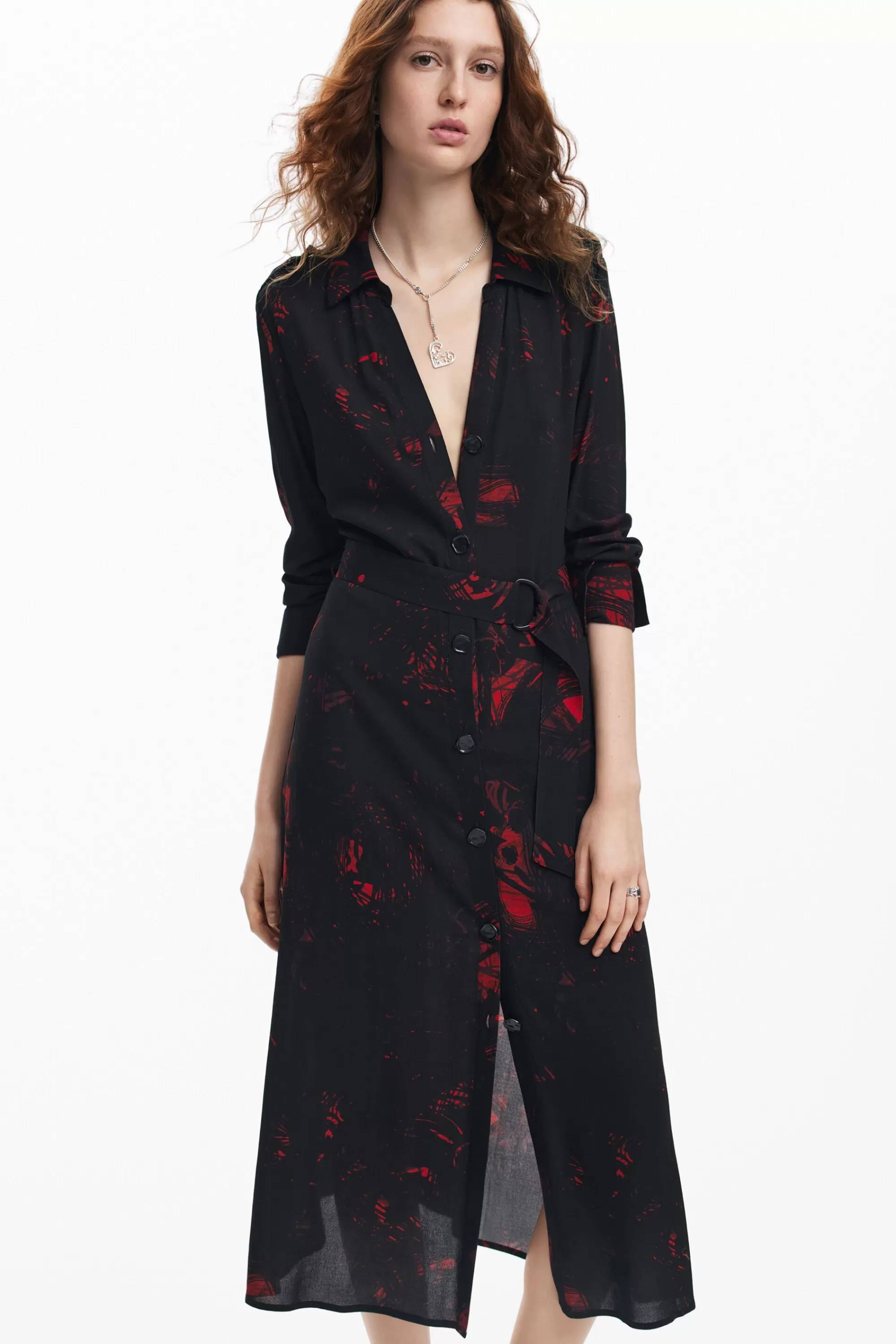 Desigual Dresses And Jumpsuits>Midi shirt dress M. Christian Lacroix