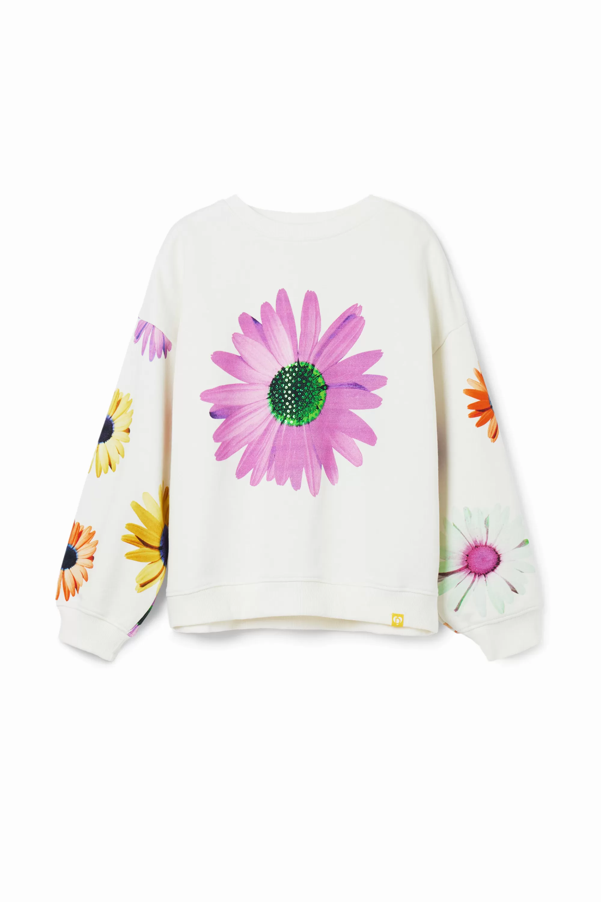 Desigual Jumpers And Sweatshirts>Oversize daisy sweatshirt